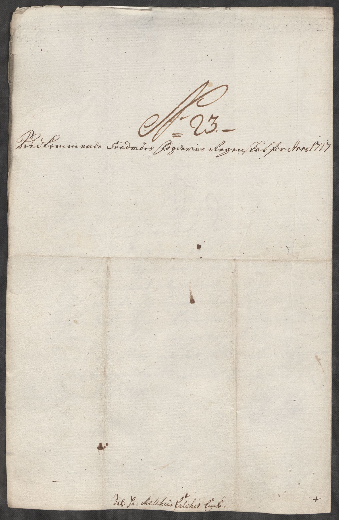 Rentekammeret inntil 1814, Reviderte regnskaper, Fogderegnskap, AV/RA-EA-4092/R54/L3569: Fogderegnskap Sunnmøre, 1717, p. 196