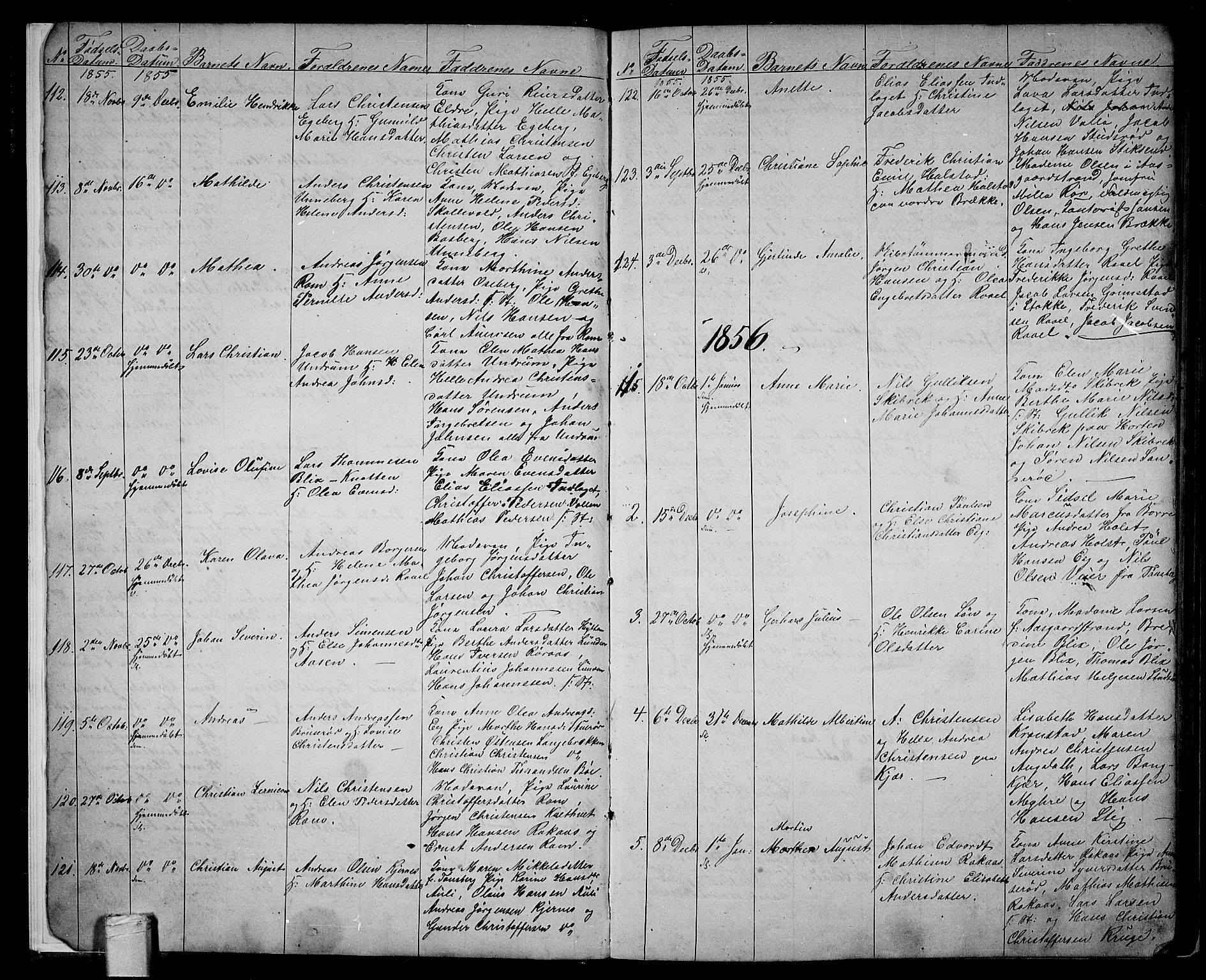 Sem kirkebøker, AV/SAKO-A-5/G/Ga/L0004: Parish register (copy) no. I 4, 1855-1877