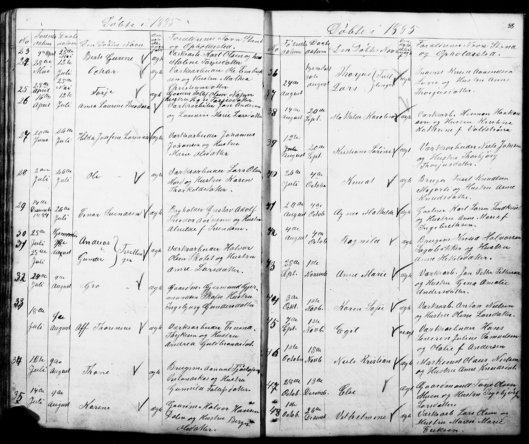 Mo kirkebøker, AV/SAKO-A-286/G/Gb/L0002: Parish register (copy) no. II 2, 1851-1890, p. 38