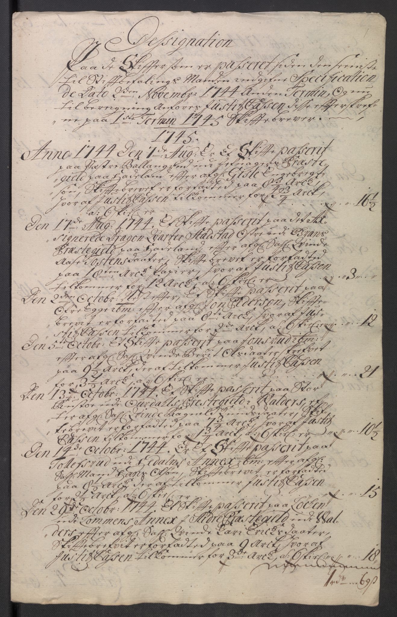 Rentekammeret inntil 1814, Reviderte regnskaper, Fogderegnskap, AV/RA-EA-4092/R18/L1345: Fogderegnskap Hadeland, Toten og Valdres, 1745-1746, p. 279