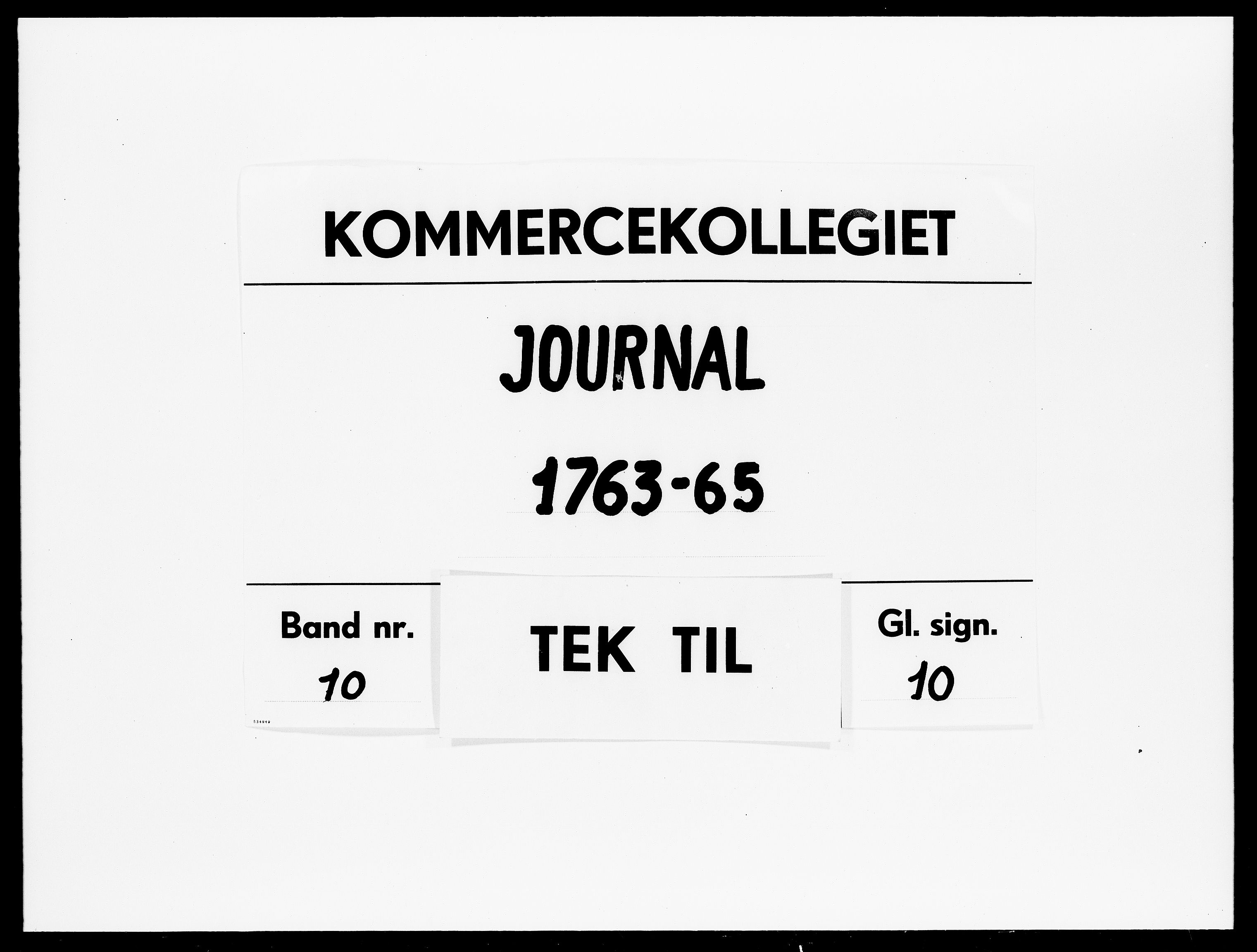 Kommercekollegiet, Dansk-Norske Sekretariat, DRA/A-0001/11/58: Journal nr. 10, 1763-1765