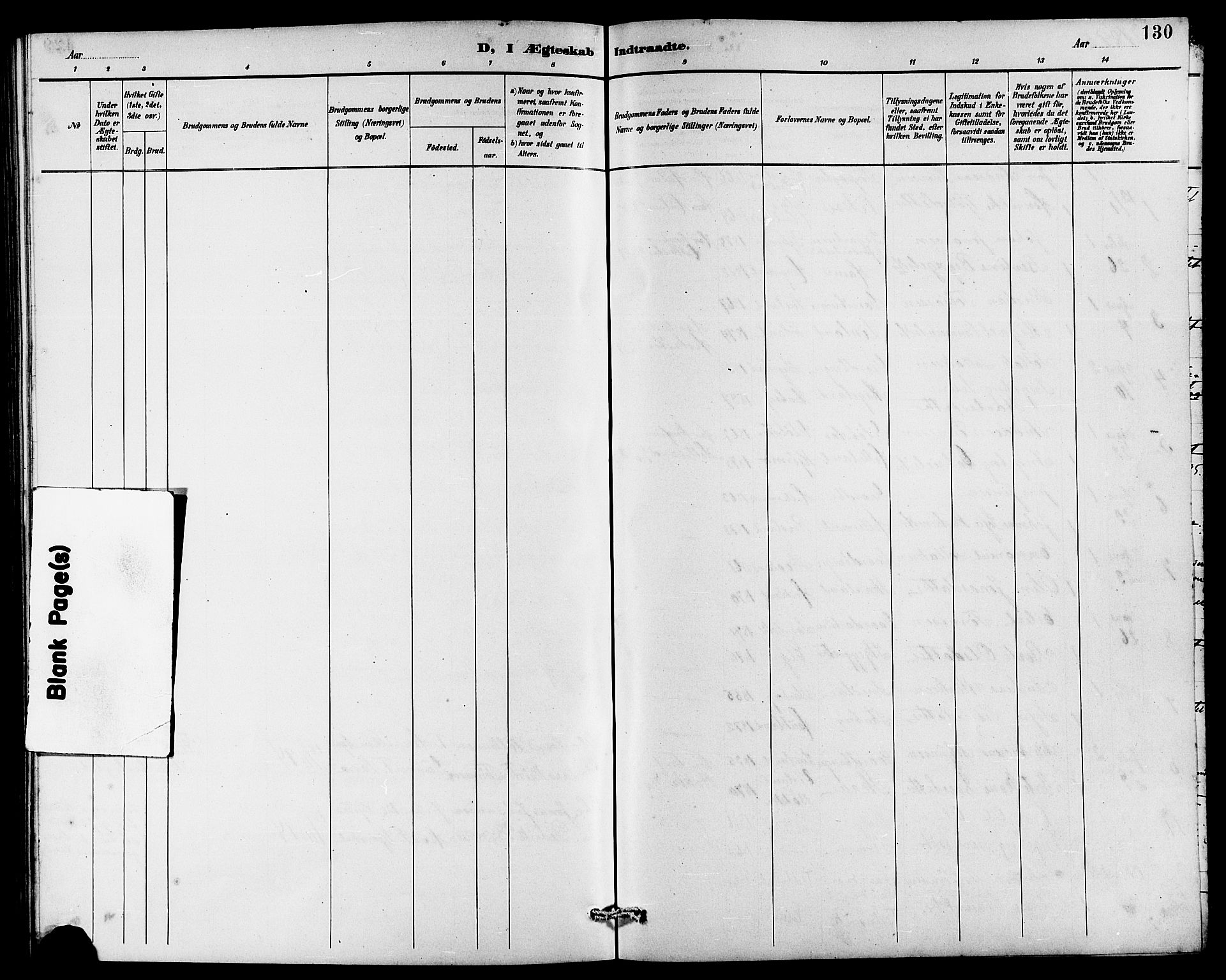 Lund sokneprestkontor, AV/SAST-A-101809/S07/L0006: Parish register (copy) no. B 6, 1885-1901, p. 130