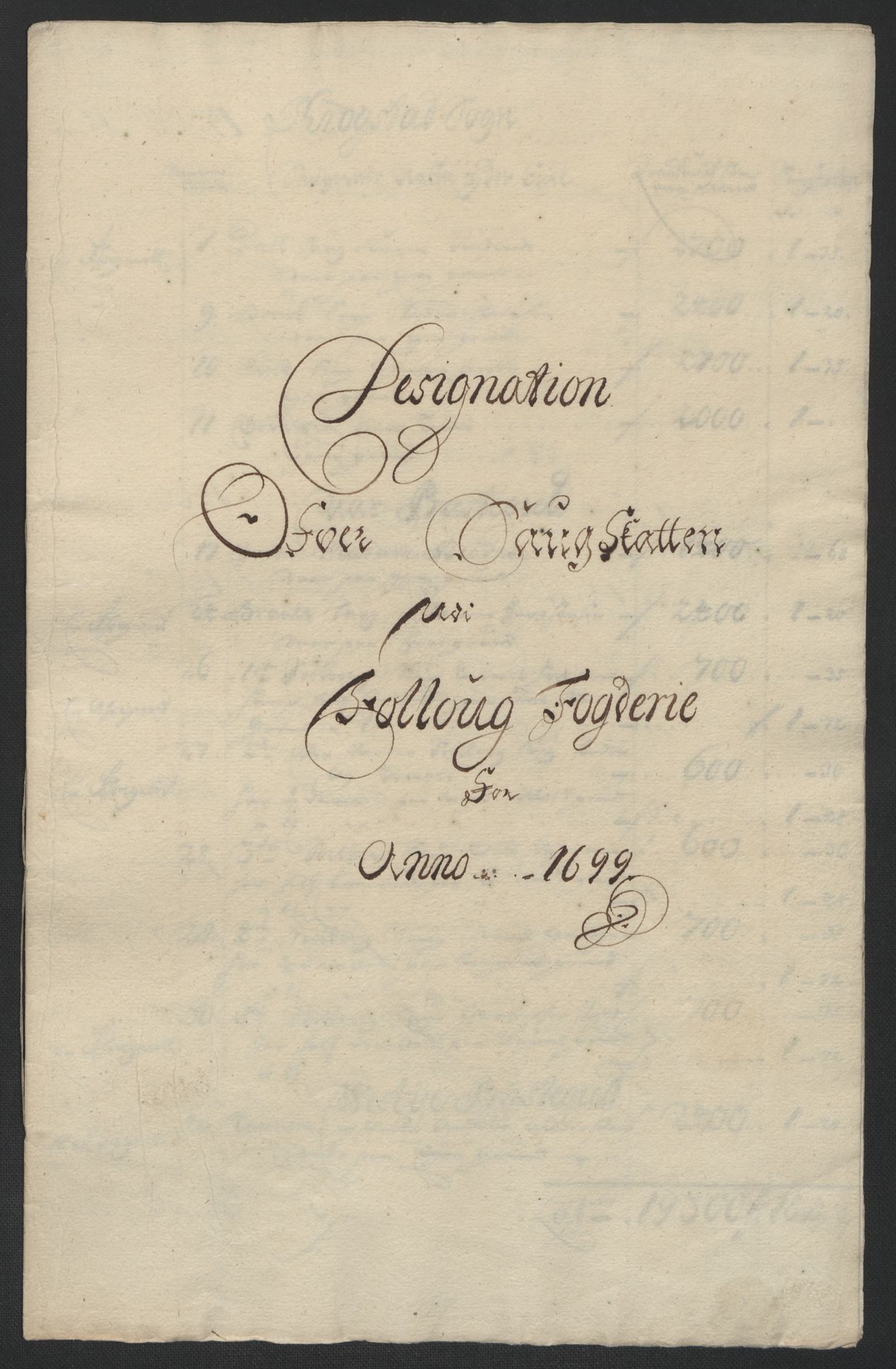 Rentekammeret inntil 1814, Reviderte regnskaper, Fogderegnskap, RA/EA-4092/R10/L0442: Fogderegnskap Aker og Follo, 1699, p. 210