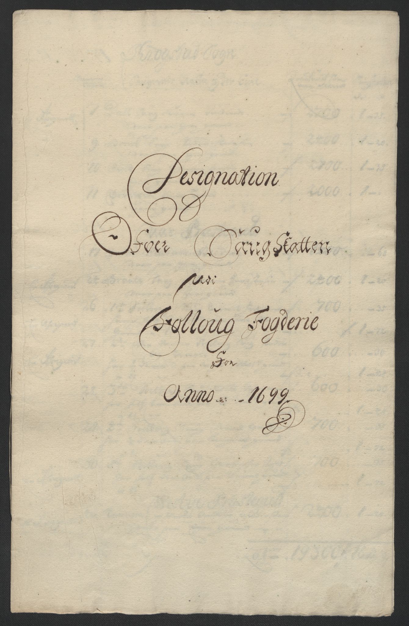 Rentekammeret inntil 1814, Reviderte regnskaper, Fogderegnskap, AV/RA-EA-4092/R10/L0442: Fogderegnskap Aker og Follo, 1699, p. 210