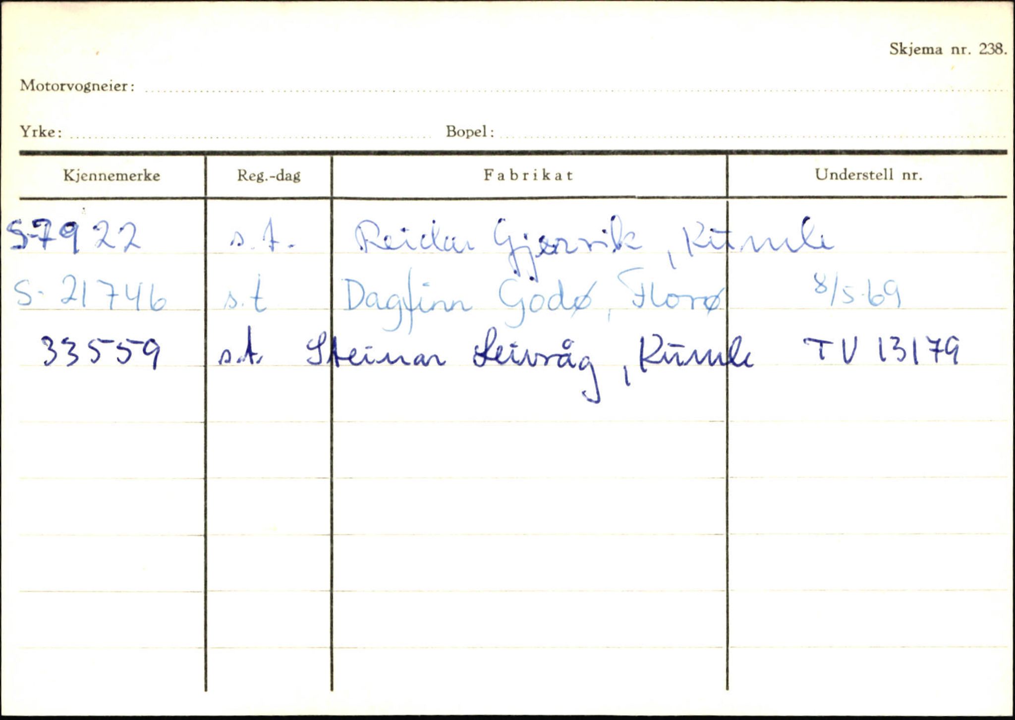 Statens vegvesen, Sogn og Fjordane vegkontor, AV/SAB-A-5301/4/F/L0132: Eigarregister Askvoll A-Å. Balestrand A-Å, 1945-1975, p. 1409