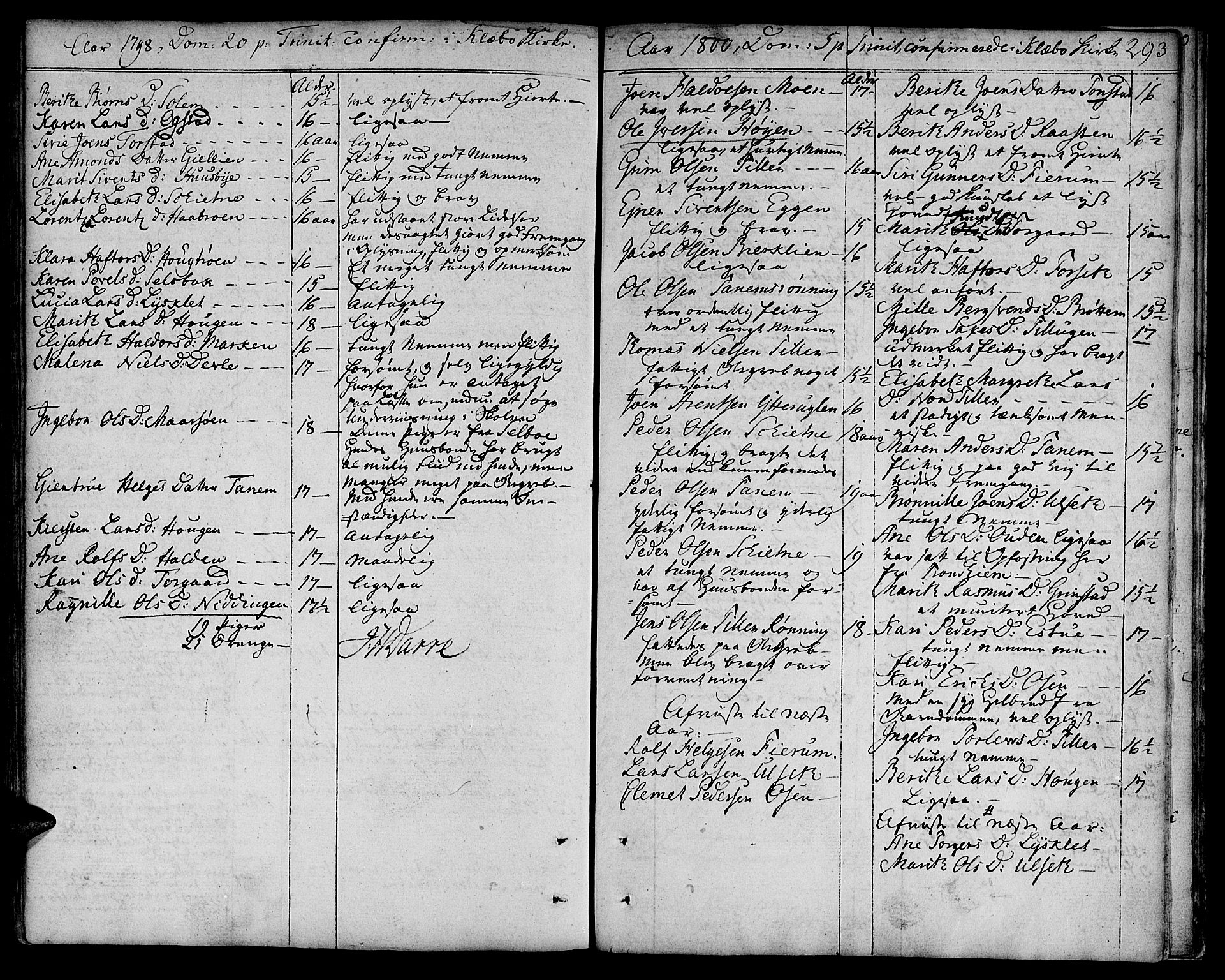 Ministerialprotokoller, klokkerbøker og fødselsregistre - Sør-Trøndelag, SAT/A-1456/618/L0438: Parish register (official) no. 618A03, 1783-1815, p. 293