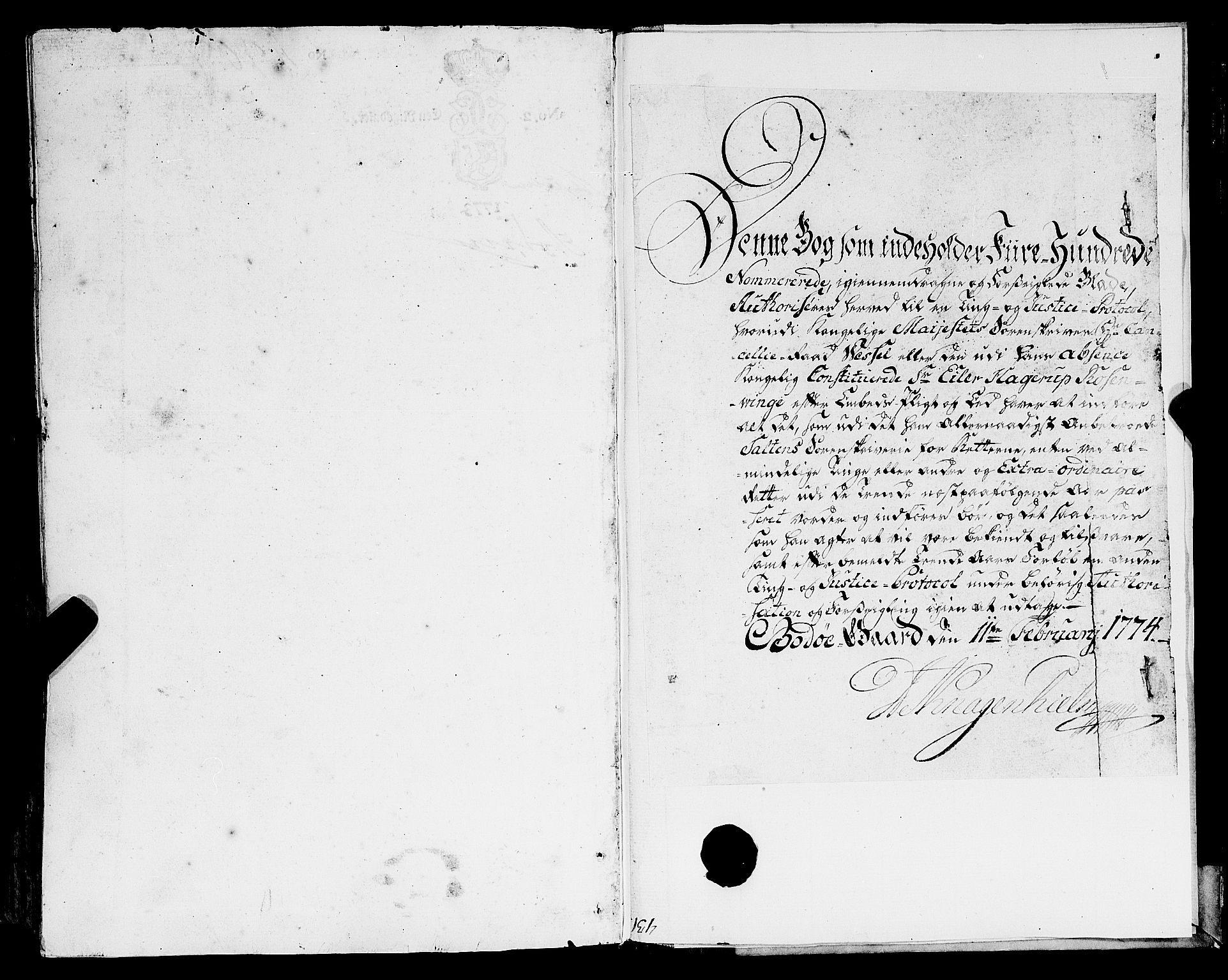 Salten sorenskriveri, AV/SAT-A-4578/1/1/1A/L0014: Tingbok, 1774-1781