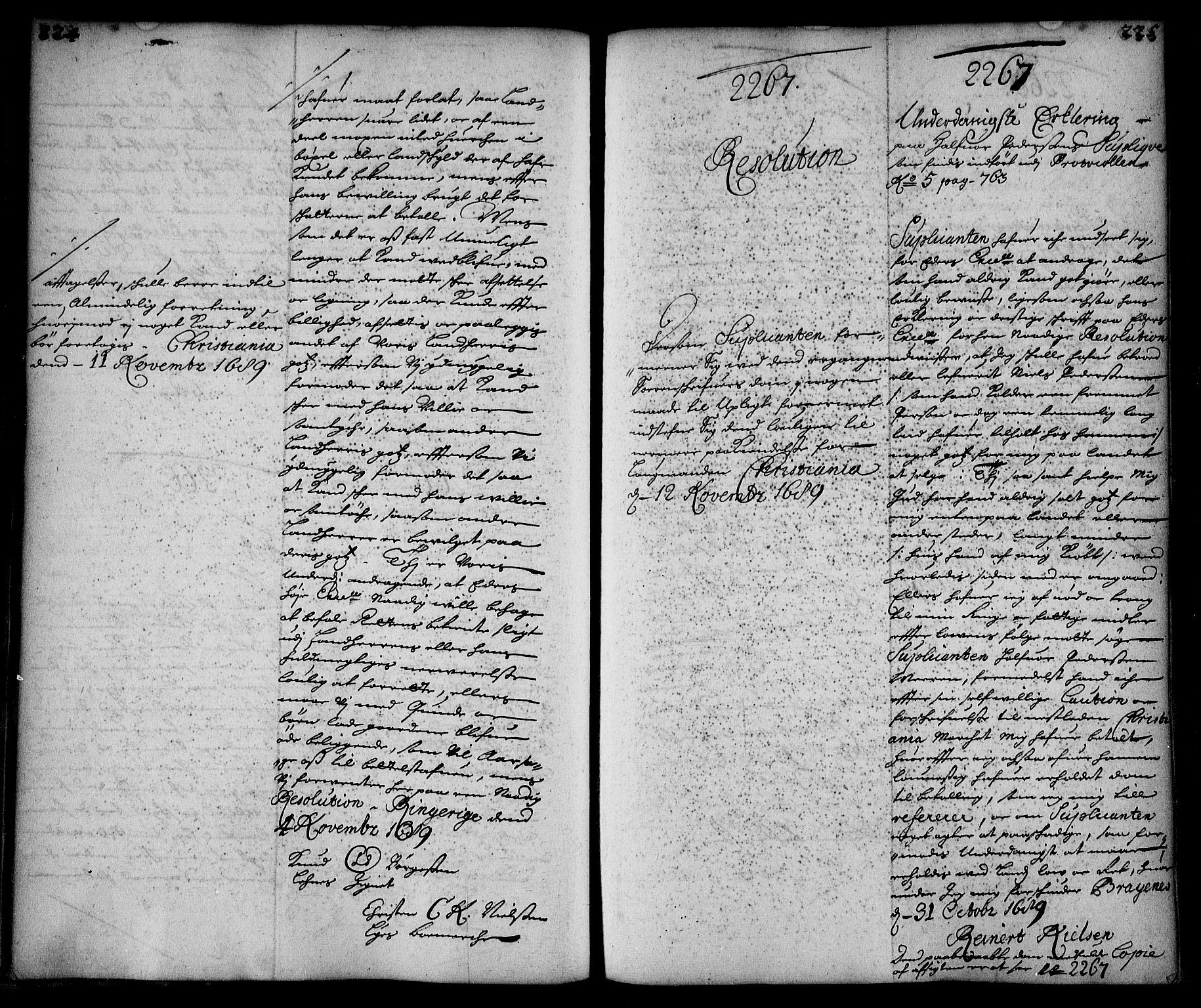 Stattholderembetet 1572-1771, AV/RA-EA-2870/Ae/L0007: Supplikasjons- og resolusjonsprotokoll, 1689-1691, p. 224-225