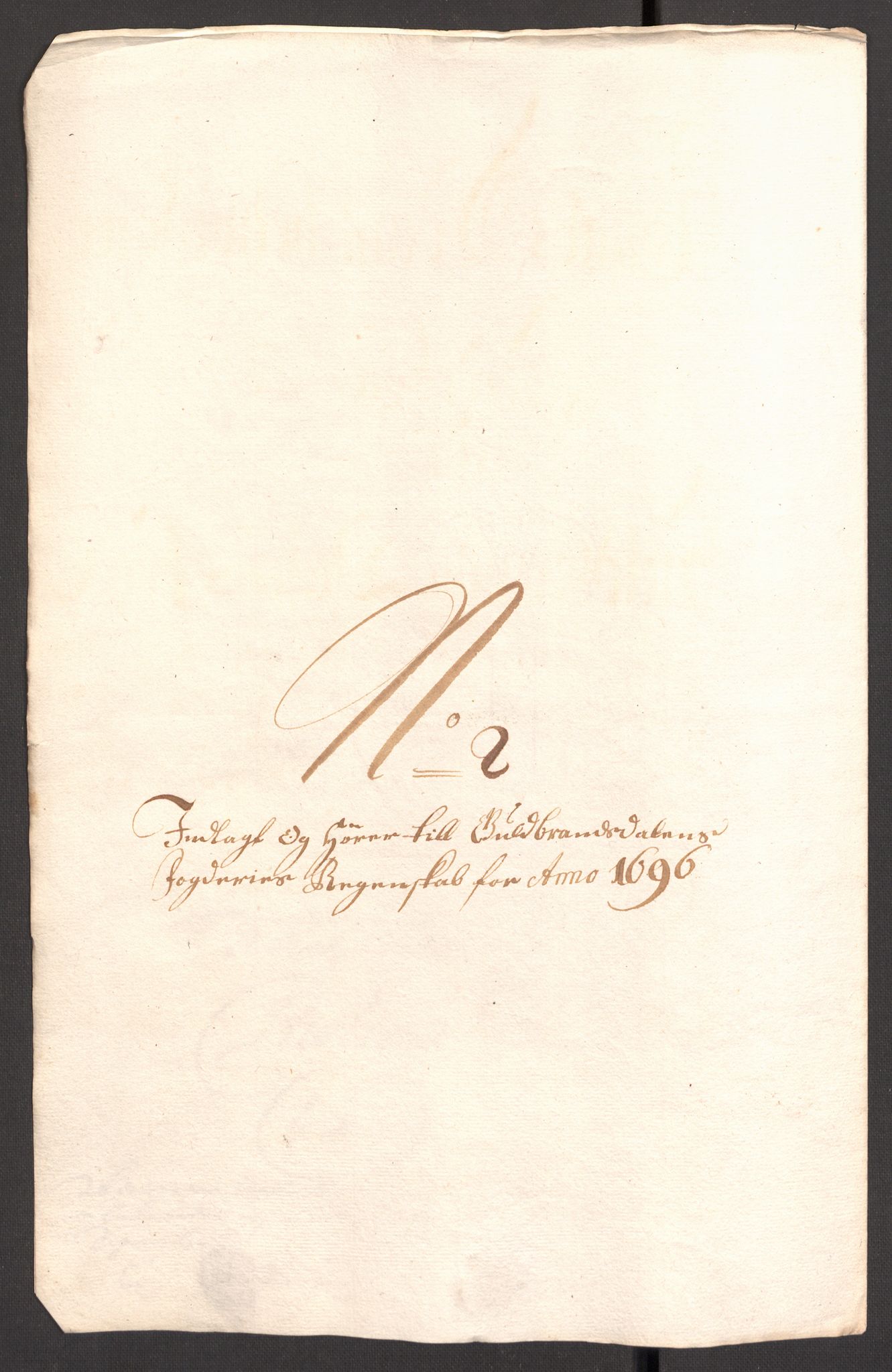 Rentekammeret inntil 1814, Reviderte regnskaper, Fogderegnskap, AV/RA-EA-4092/R17/L1170: Fogderegnskap Gudbrandsdal, 1696-1697, p. 39