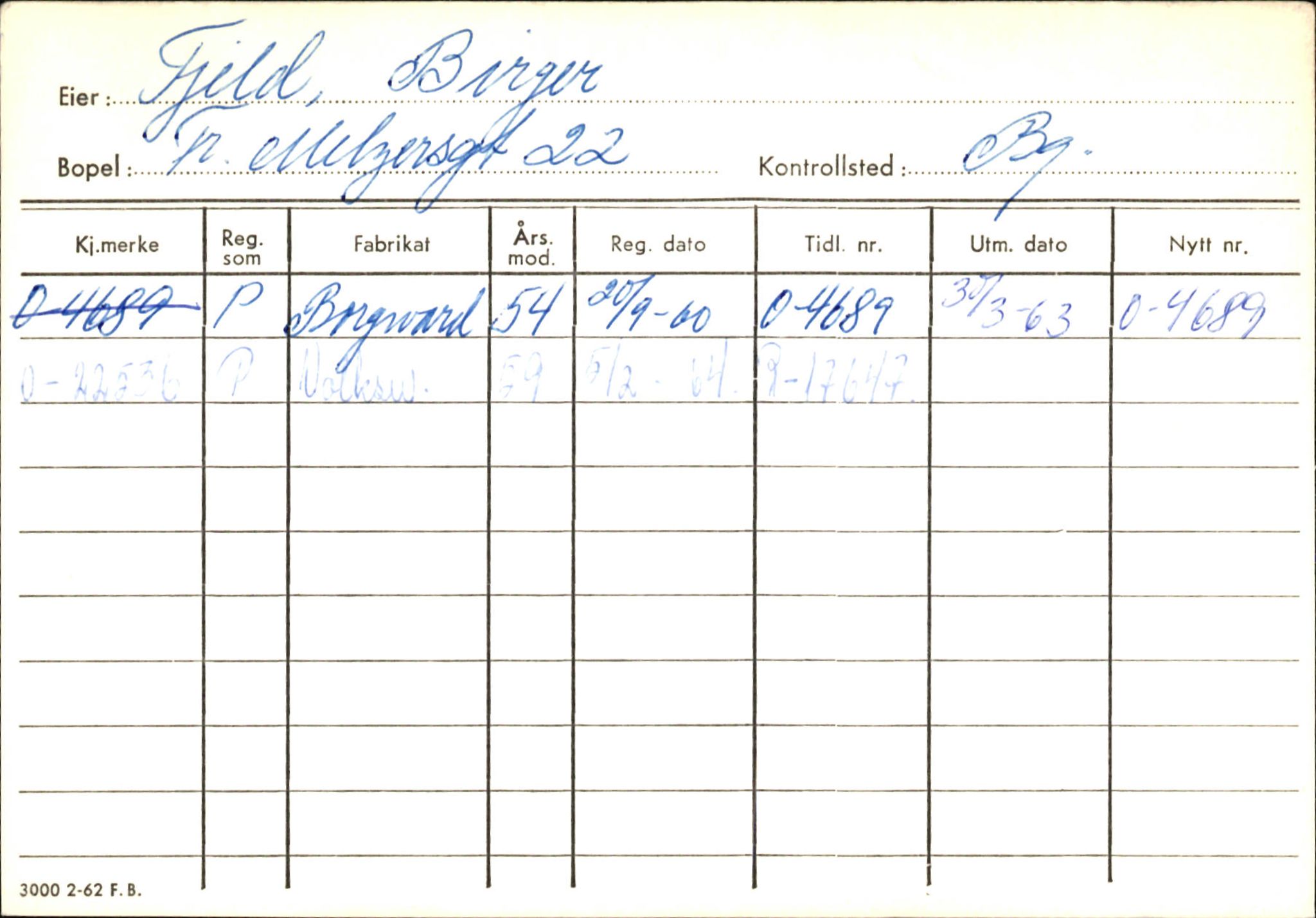 Statens vegvesen, Hordaland vegkontor, AV/SAB-A-5201/2/Hb/L0009: O-eierkort F, 1920-1971, p. 4