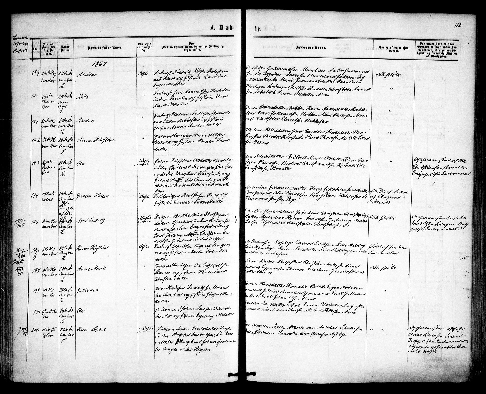 Høland prestekontor Kirkebøker, SAO/A-10346a/F/Fa/L0011: Parish register (official) no. I 11, 1862-1869, p. 112