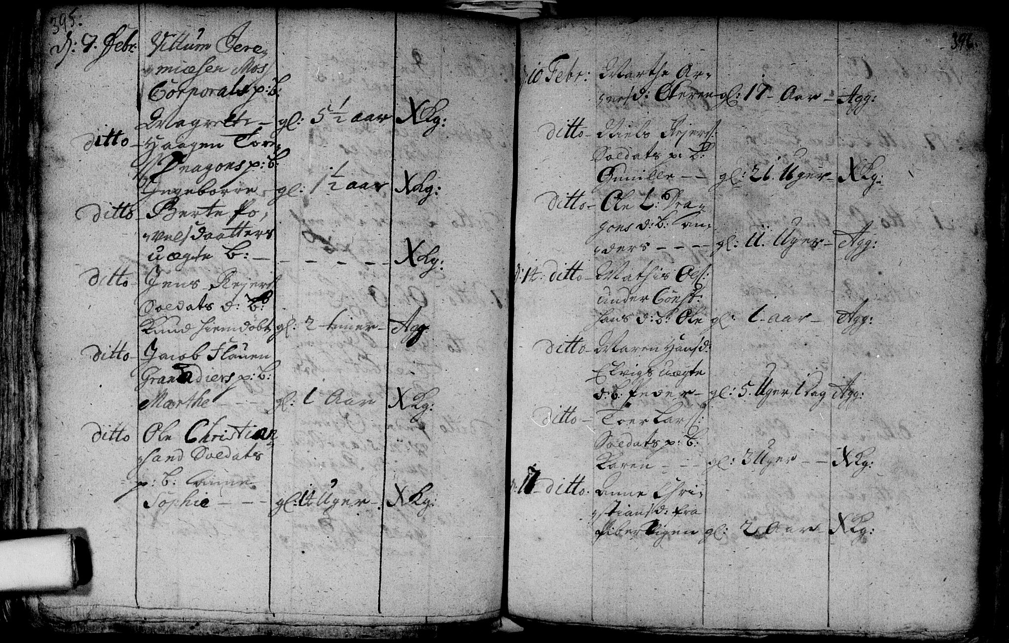 Aker prestekontor kirkebøker, AV/SAO-A-10861/F/L0002: Parish register (official) no. 2, 1714-1720, p. 395-396