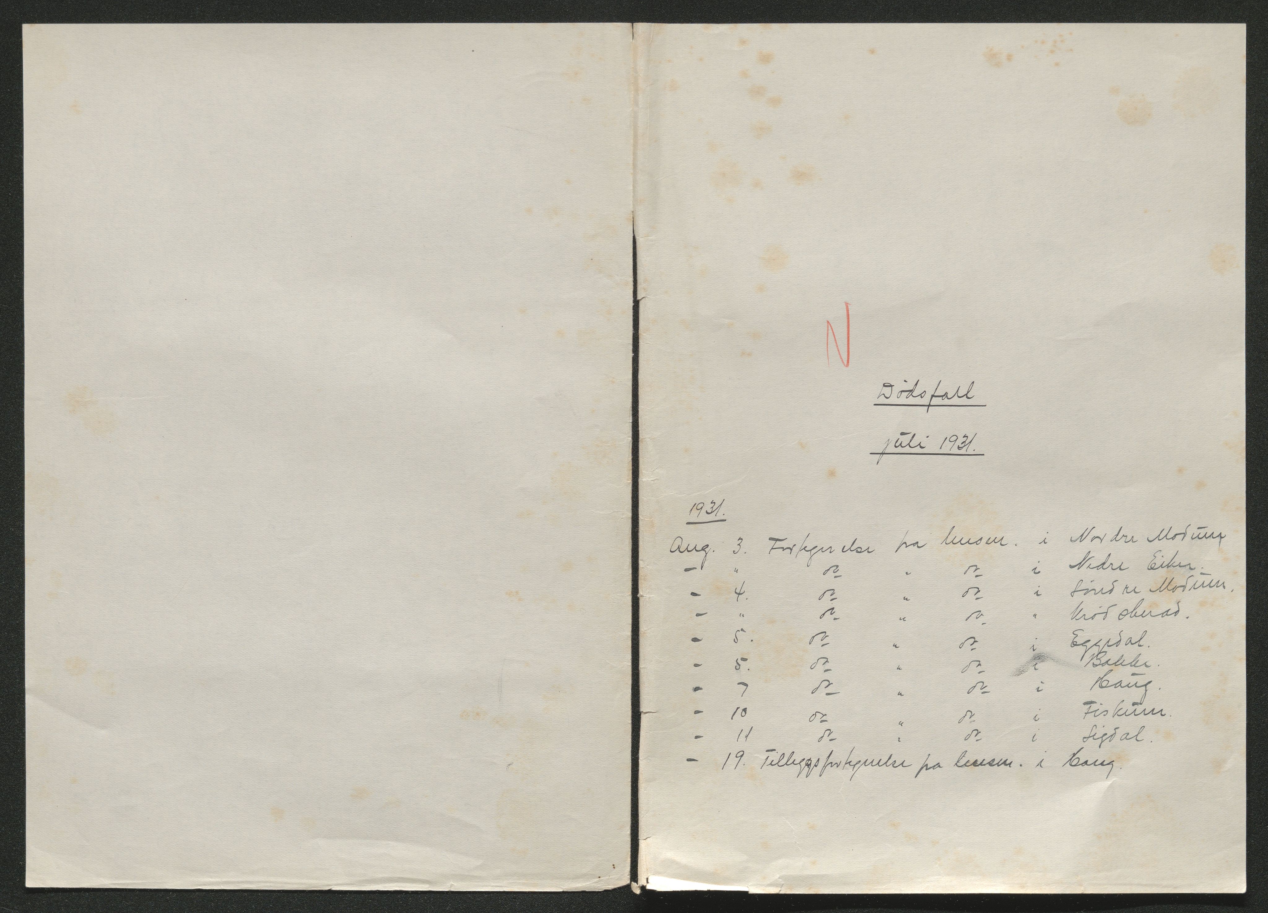 Eiker, Modum og Sigdal sorenskriveri, SAKO/A-123/H/Ha/Hab/L0046: Dødsfallsmeldinger, 1930-1931, p. 991