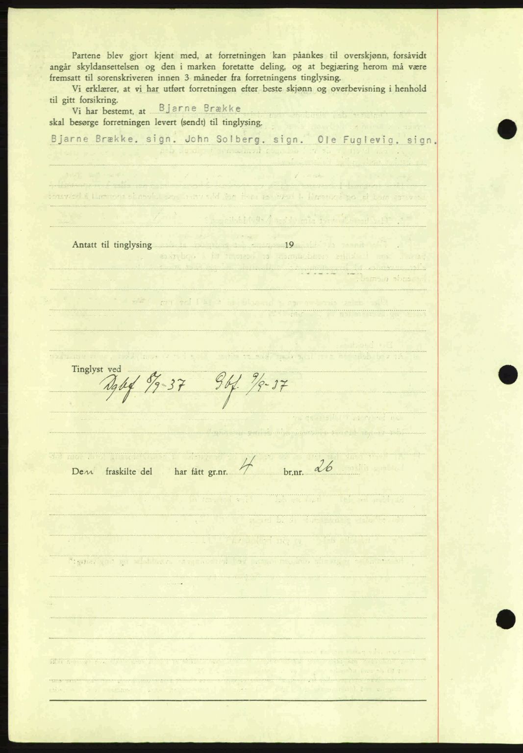 Idd og Marker sorenskriveri, AV/SAO-A-10283/G/Gb/Gbb/L0002: Mortgage book no. A2, 1937-1938, Diary no: : 909/1937