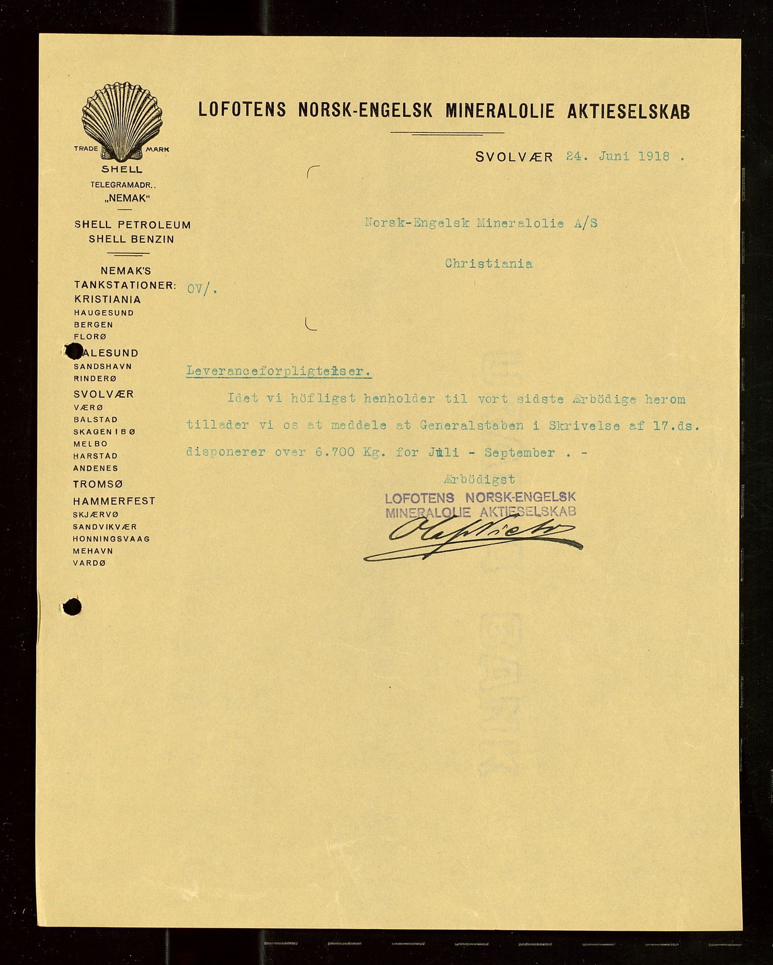 Pa 1521 - A/S Norske Shell, AV/SAST-A-101915/E/Ea/Eaa/L0022: Sjefskorrespondanse, 1918, p. 5