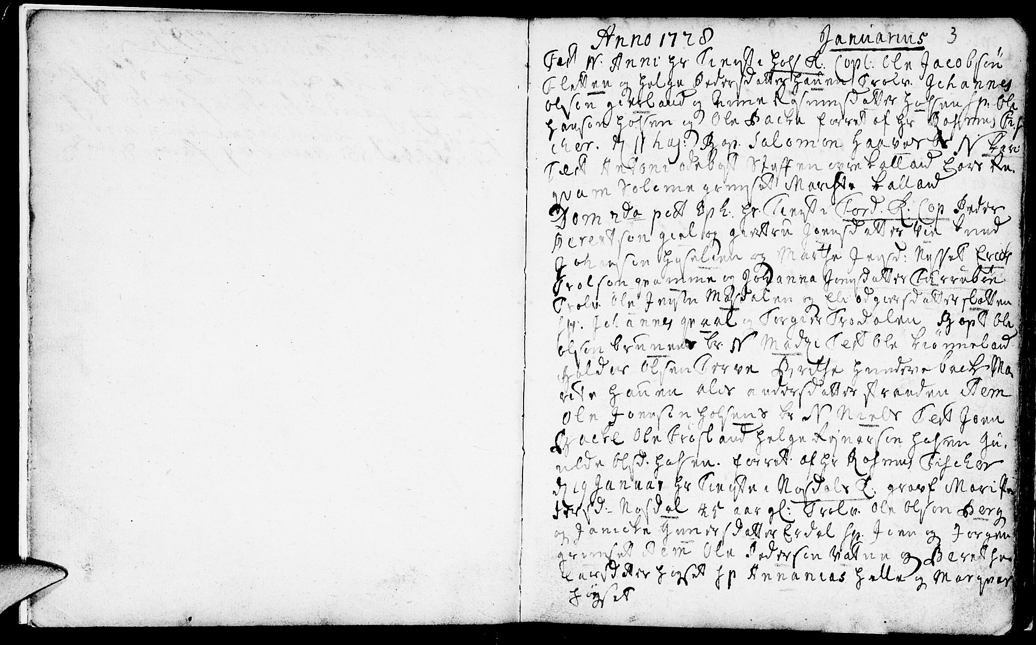 Førde sokneprestembete, SAB/A-79901/H/Haa/Haaa/L0002: Parish register (official) no. A 2, 1728-1748, p. 3