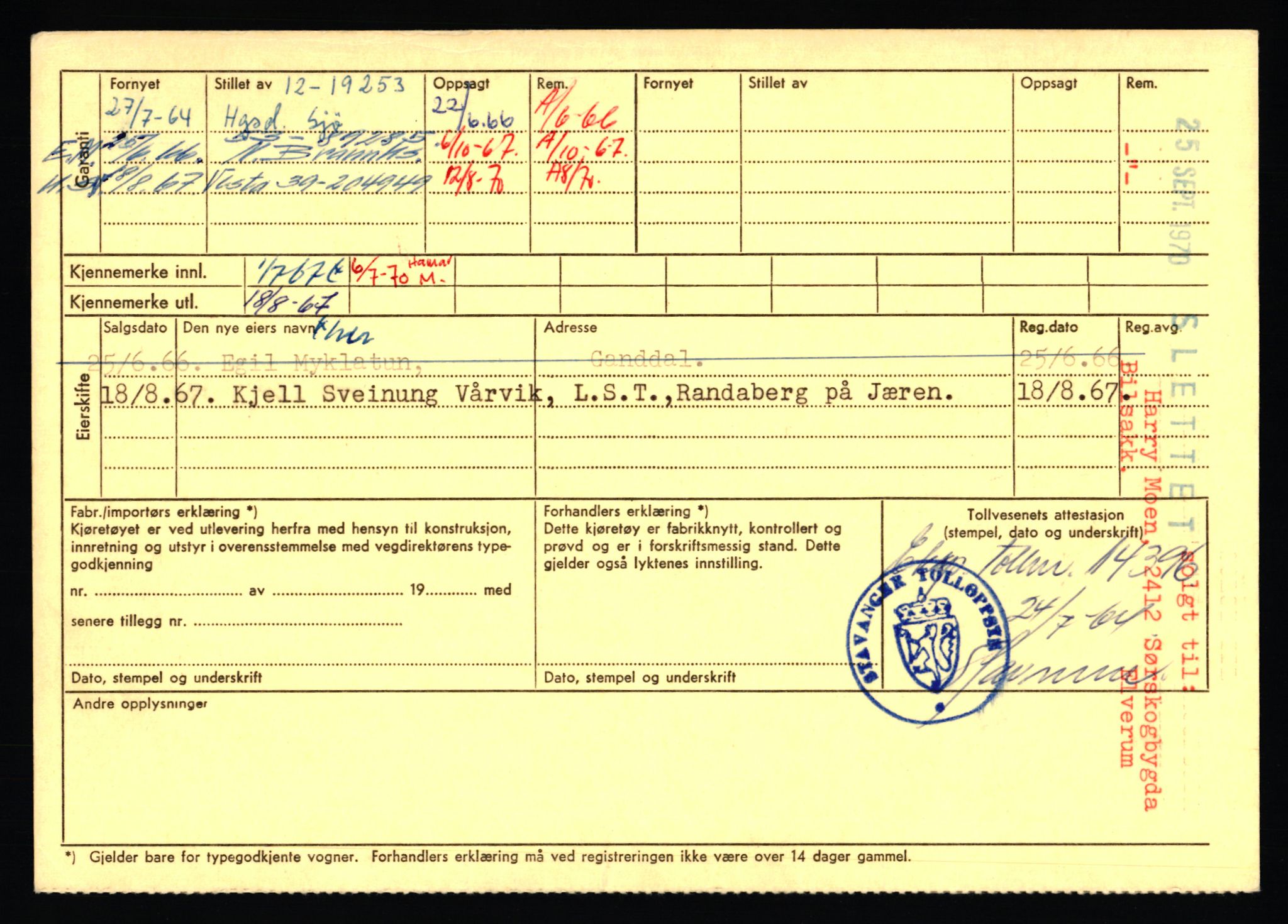 Stavanger trafikkstasjon, AV/SAST-A-101942/0/F/L0068: L-75000 - L-76799, 1930-1971, p. 1978