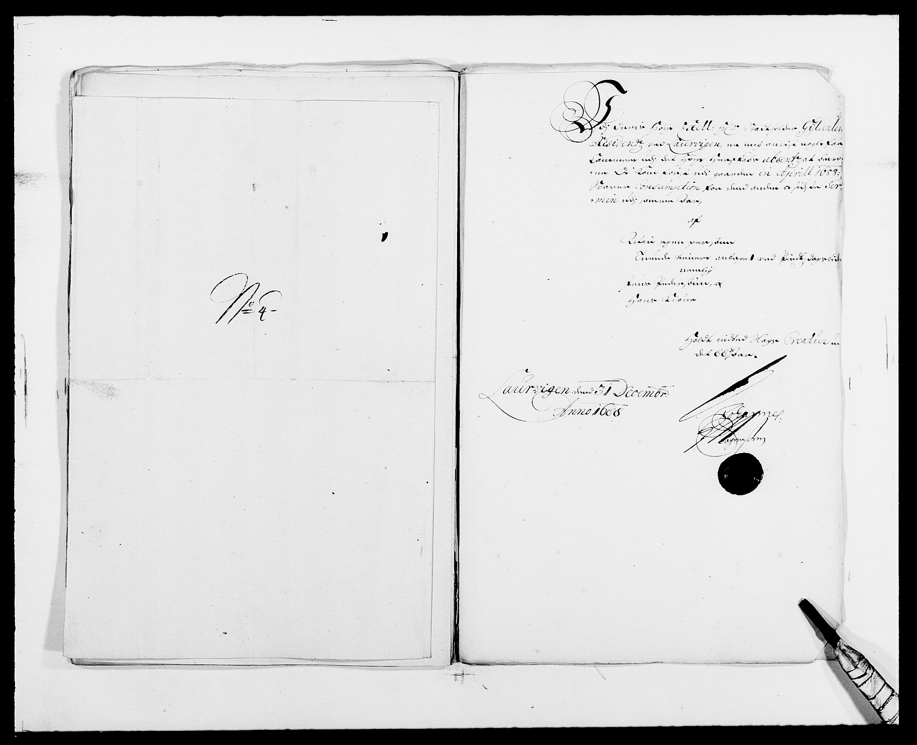 Rentekammeret inntil 1814, Reviderte regnskaper, Fogderegnskap, AV/RA-EA-4092/R33/L1971: Fogderegnskap Larvik grevskap, 1688-1689, p. 143