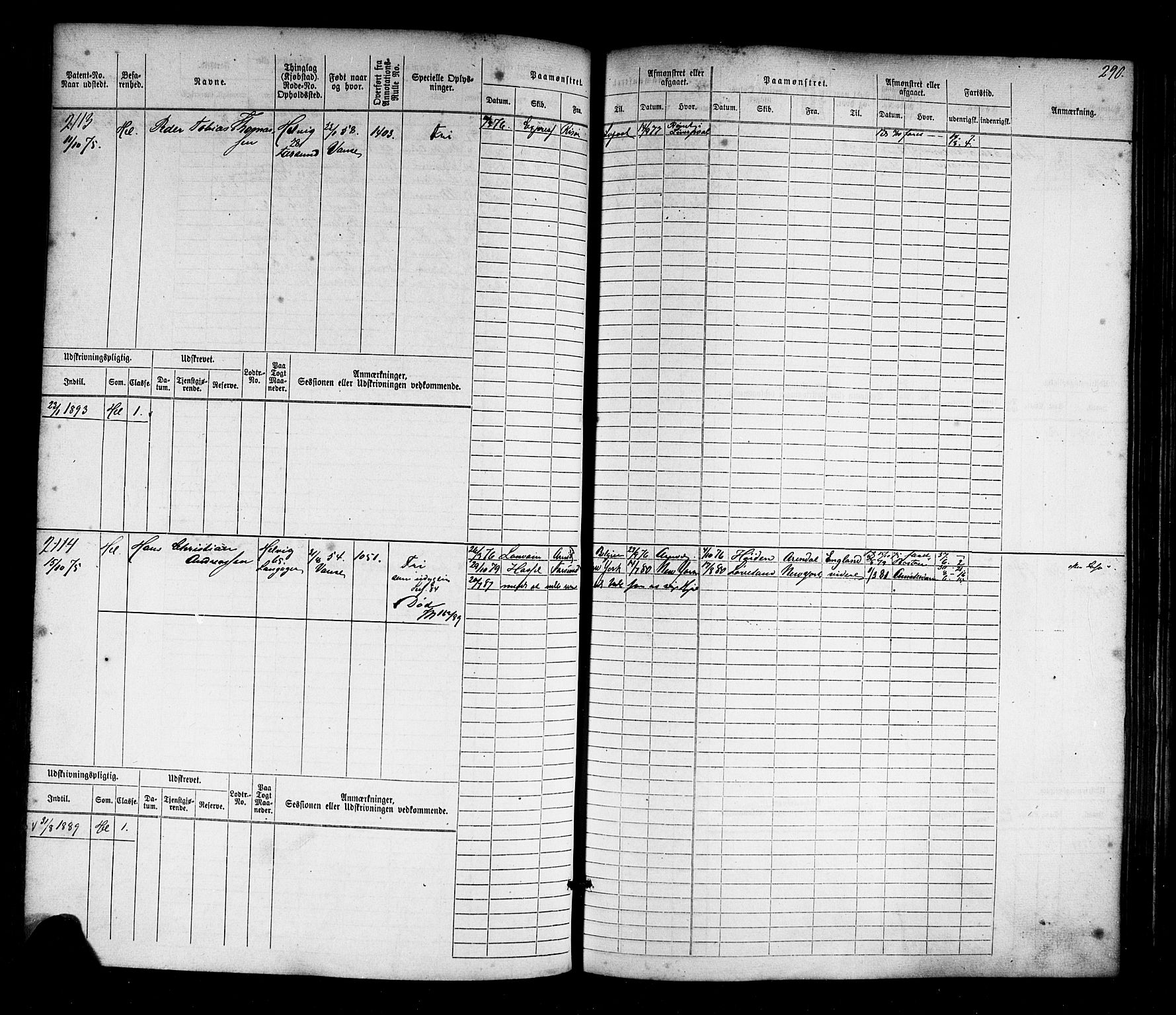 Farsund mønstringskrets, SAK/2031-0017/F/Fb/L0017: Hovedrulle nr 1537-2300, Z-9, 1868-1904, p. 302