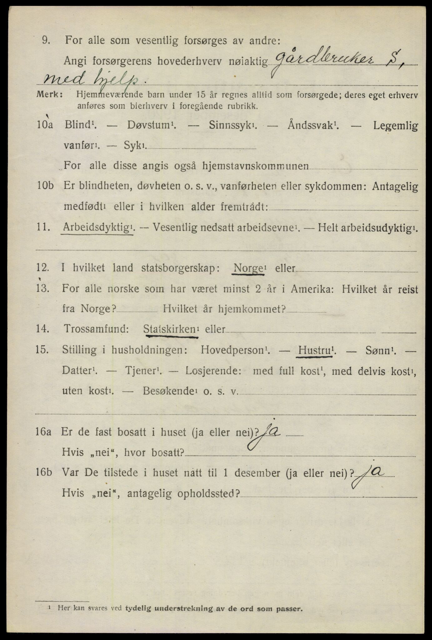 SAO, 1920 census for Enebakk, 1920, p. 4056