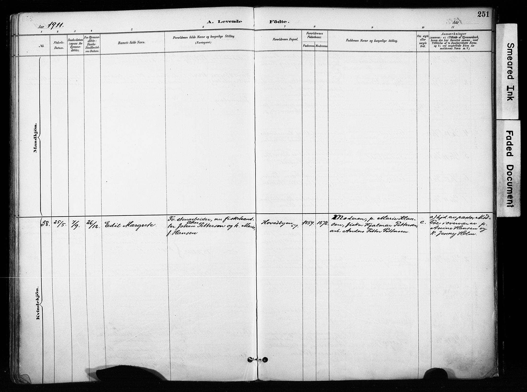 Kragerø kirkebøker, AV/SAKO-A-278/F/Fa/L0013: Parish register (official) no. 13, 1887-1915, p. 251