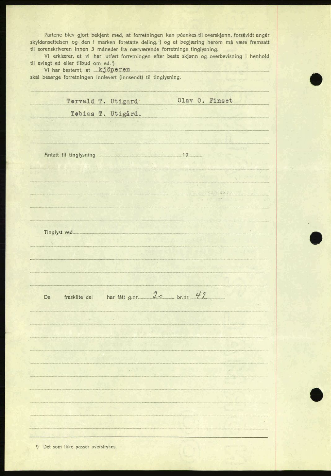 Romsdal sorenskriveri, AV/SAT-A-4149/1/2/2C: Mortgage book no. A11, 1941-1942, Diary no: : 2438/1941