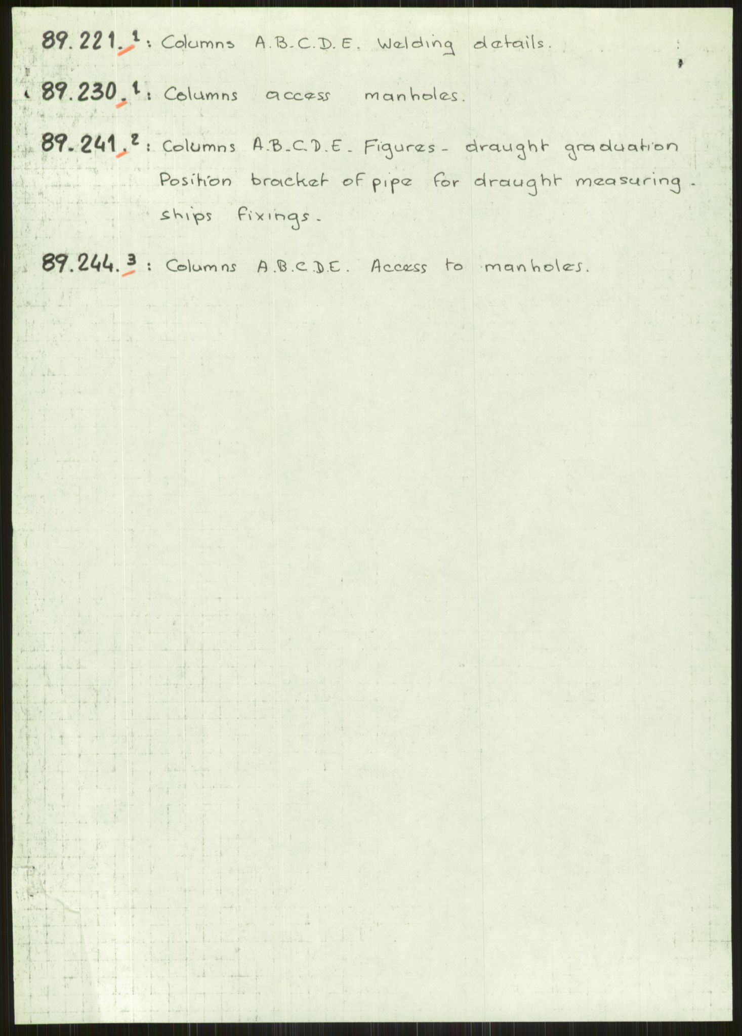 Justisdepartementet, Granskningskommisjonen ved Alexander Kielland-ulykken 27.3.1980, AV/RA-S-1165/D/L0005: E CFEM (E15-E19 av 35), 1980-1981, p. 5