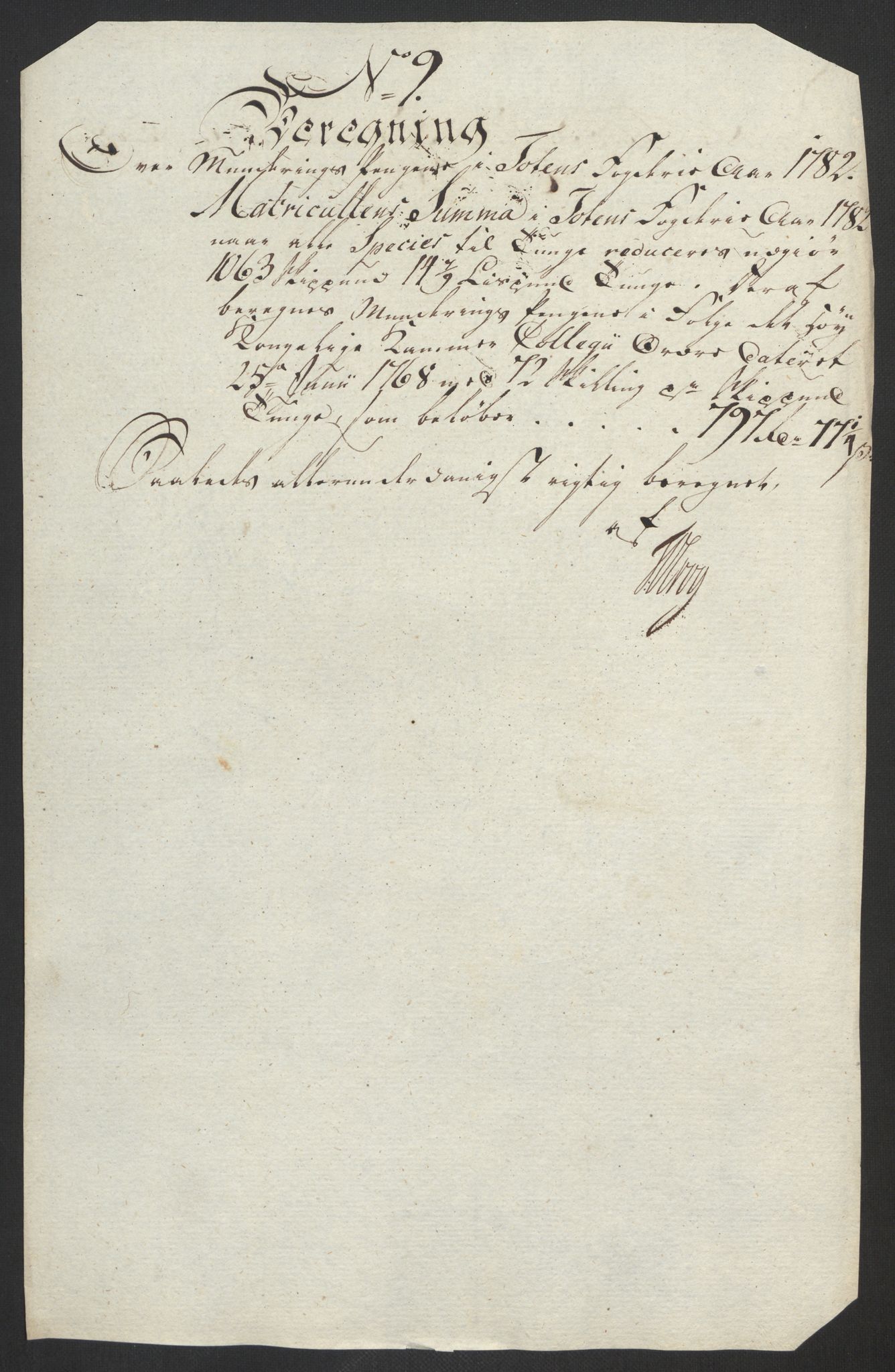 Rentekammeret inntil 1814, Reviderte regnskaper, Fogderegnskap, AV/RA-EA-4092/R19/L1369: Fogderegnskap Toten, Hadeland og Vardal, 1782, p. 69