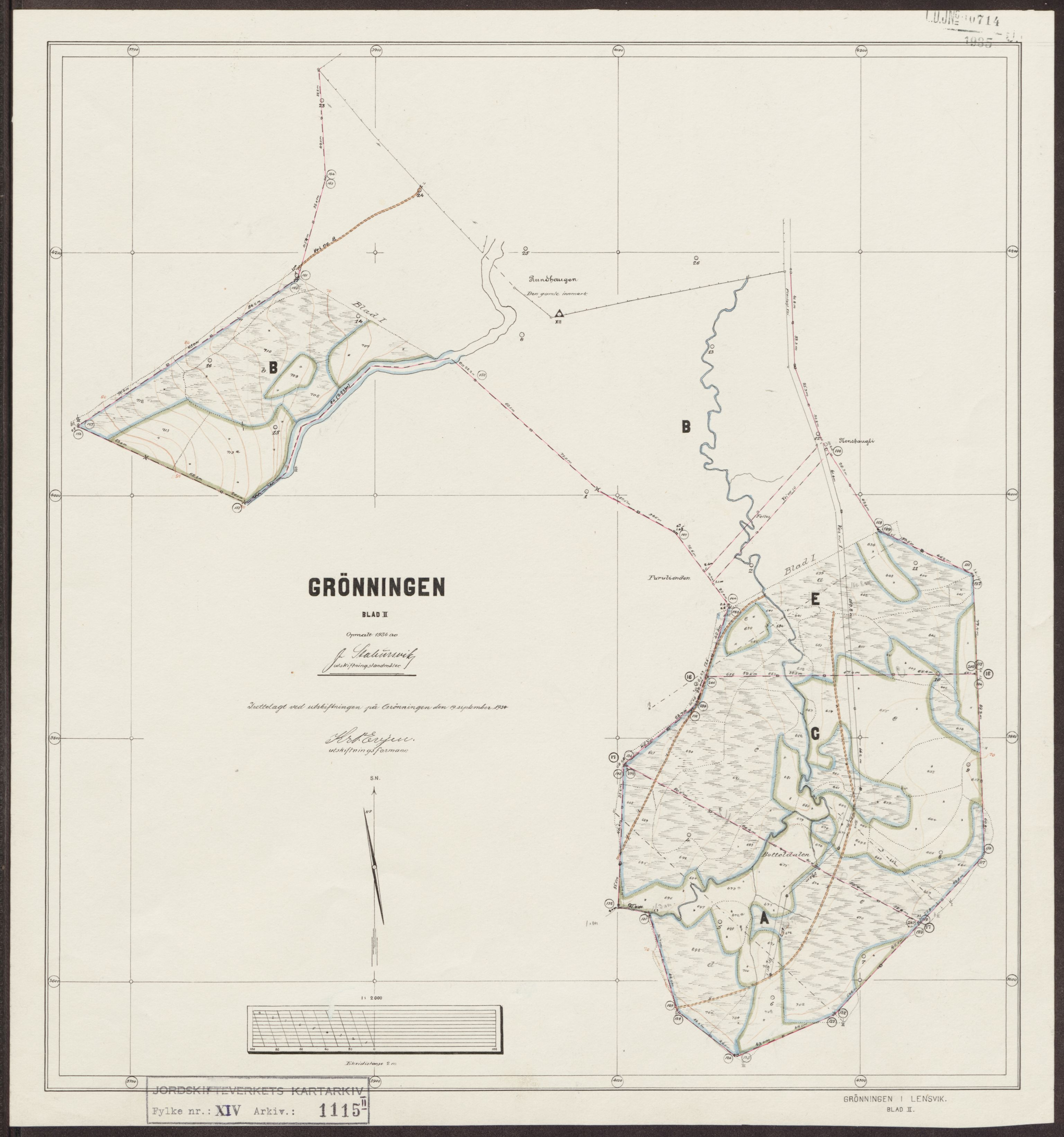 Jordskifteverkets kartarkiv, RA/S-3929/T, 1859-1988, p. 1764