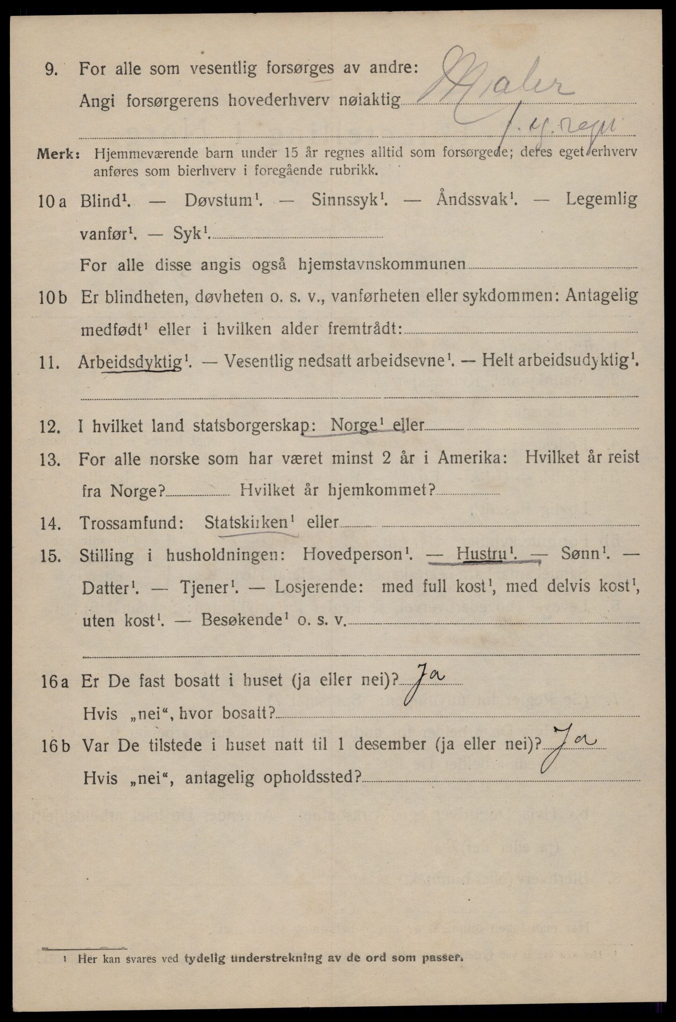 SAT, 1920 census for Trondheim, 1920, p. 35851