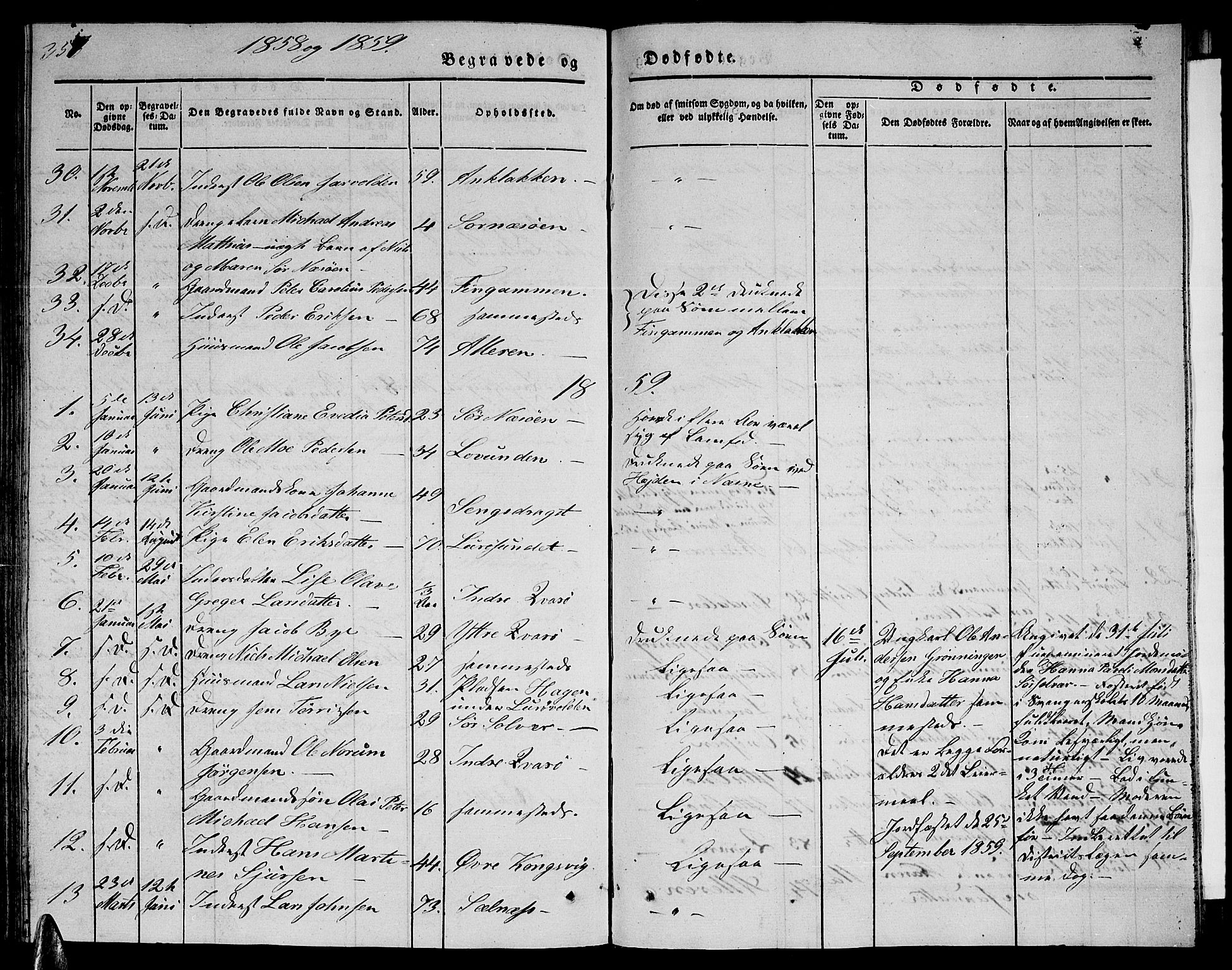 Ministerialprotokoller, klokkerbøker og fødselsregistre - Nordland, SAT/A-1459/839/L0572: Parish register (copy) no. 839C02, 1841-1873, p. 357