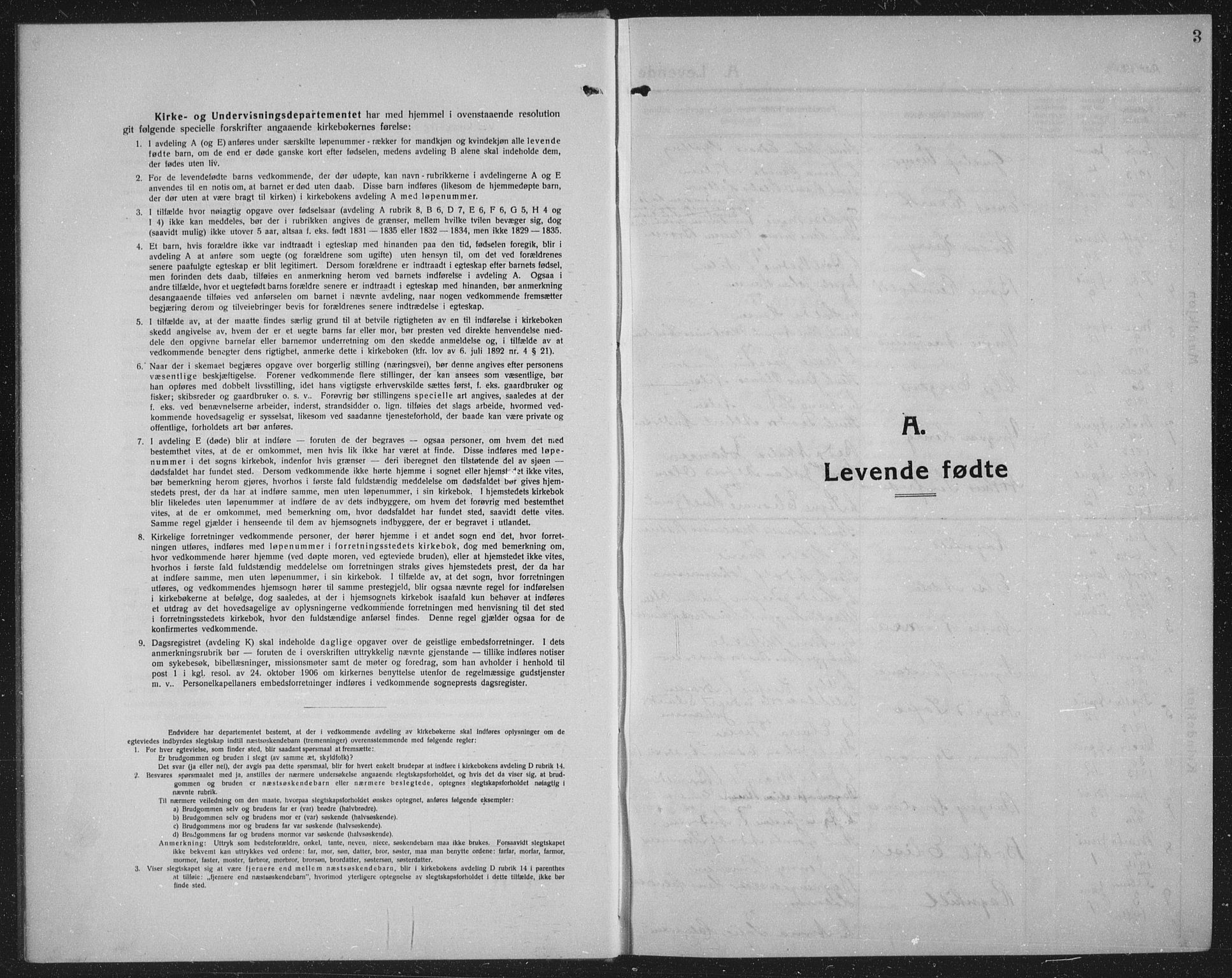 Idd prestekontor Kirkebøker, SAO/A-10911/G/Gb/L0003: Parish register (copy) no. II 3, 1914-1940, p. 3