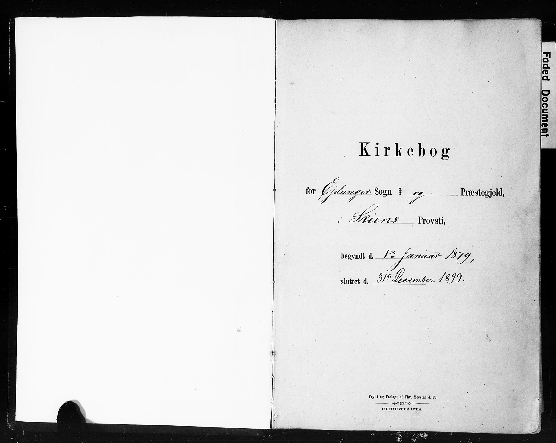 Eidanger kirkebøker, SAKO/A-261/F/Fa/L0012: Parish register (official) no. 12, 1879-1900