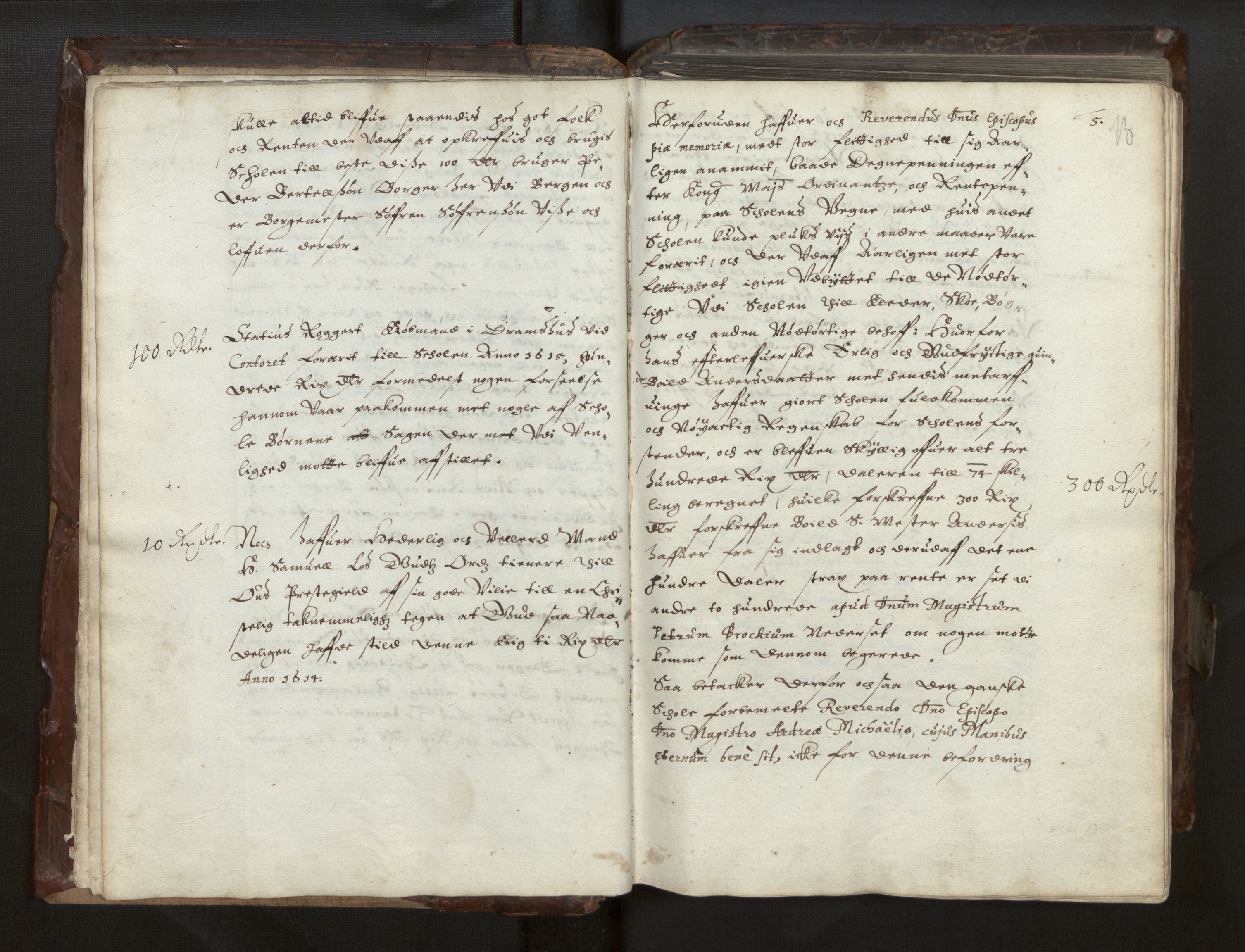 Bjørgvin biskop, AV/SAB-A-5601/Ga/L0014: Jordebøker for geistleg gods og andre rekneskapsprotokollar, 1609-1737, p. 4b-5a
