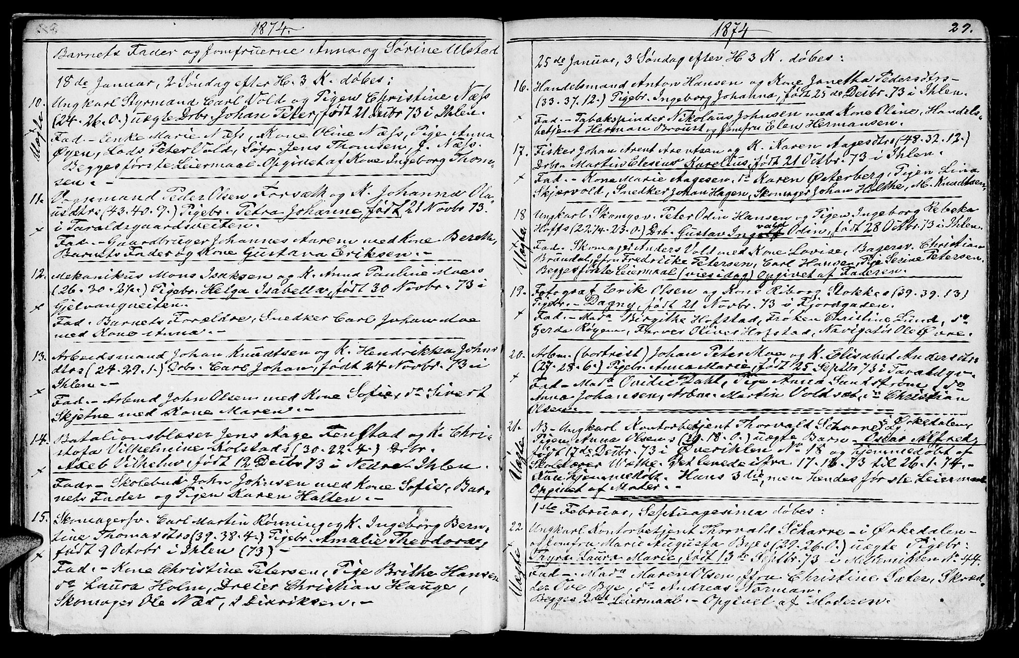 Ministerialprotokoller, klokkerbøker og fødselsregistre - Sør-Trøndelag, SAT/A-1456/602/L0142: Parish register (copy) no. 602C10, 1872-1894, p. 29