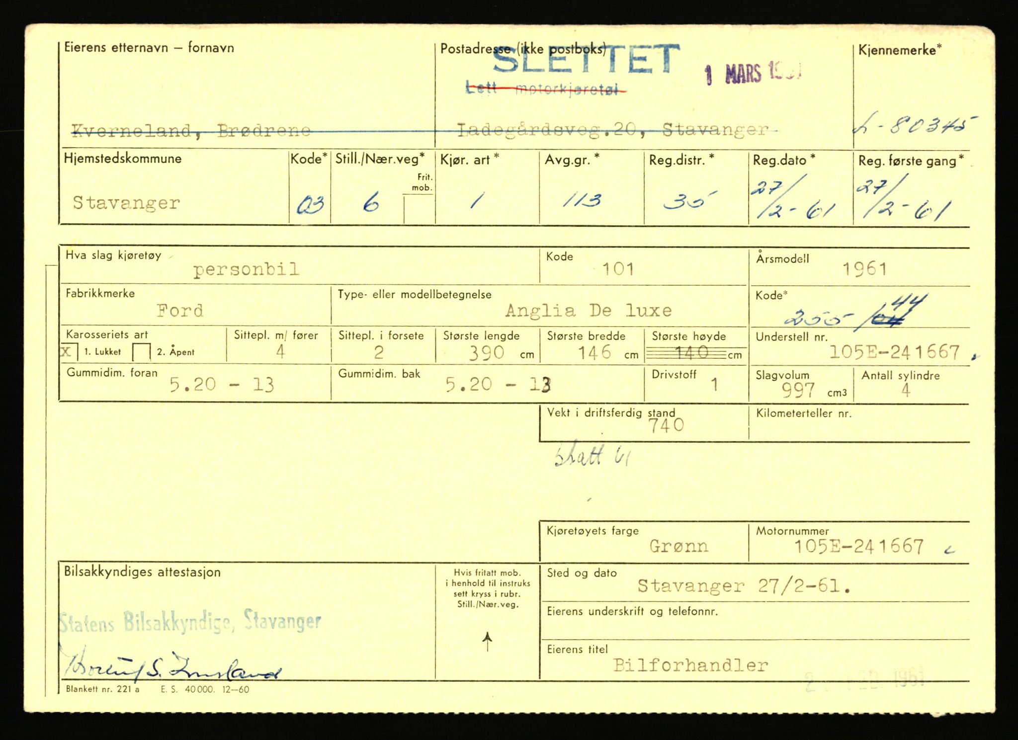 Stavanger trafikkstasjon, AV/SAST-A-101942/0/F/L0070: L-78800 - L-80499, 1930-1971, p. 2372