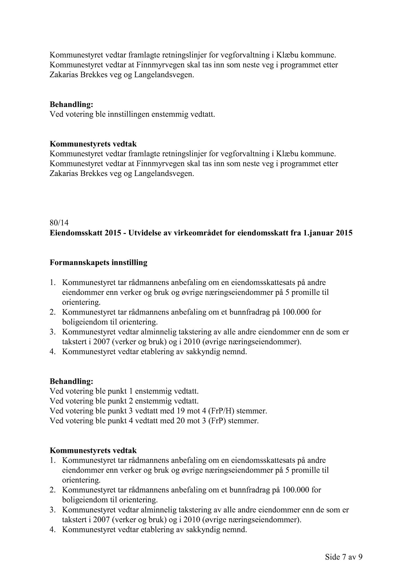 Klæbu Kommune, TRKO/KK/01-KS/L007: Kommunestyret - Møtedokumenter, 2014, p. 2106