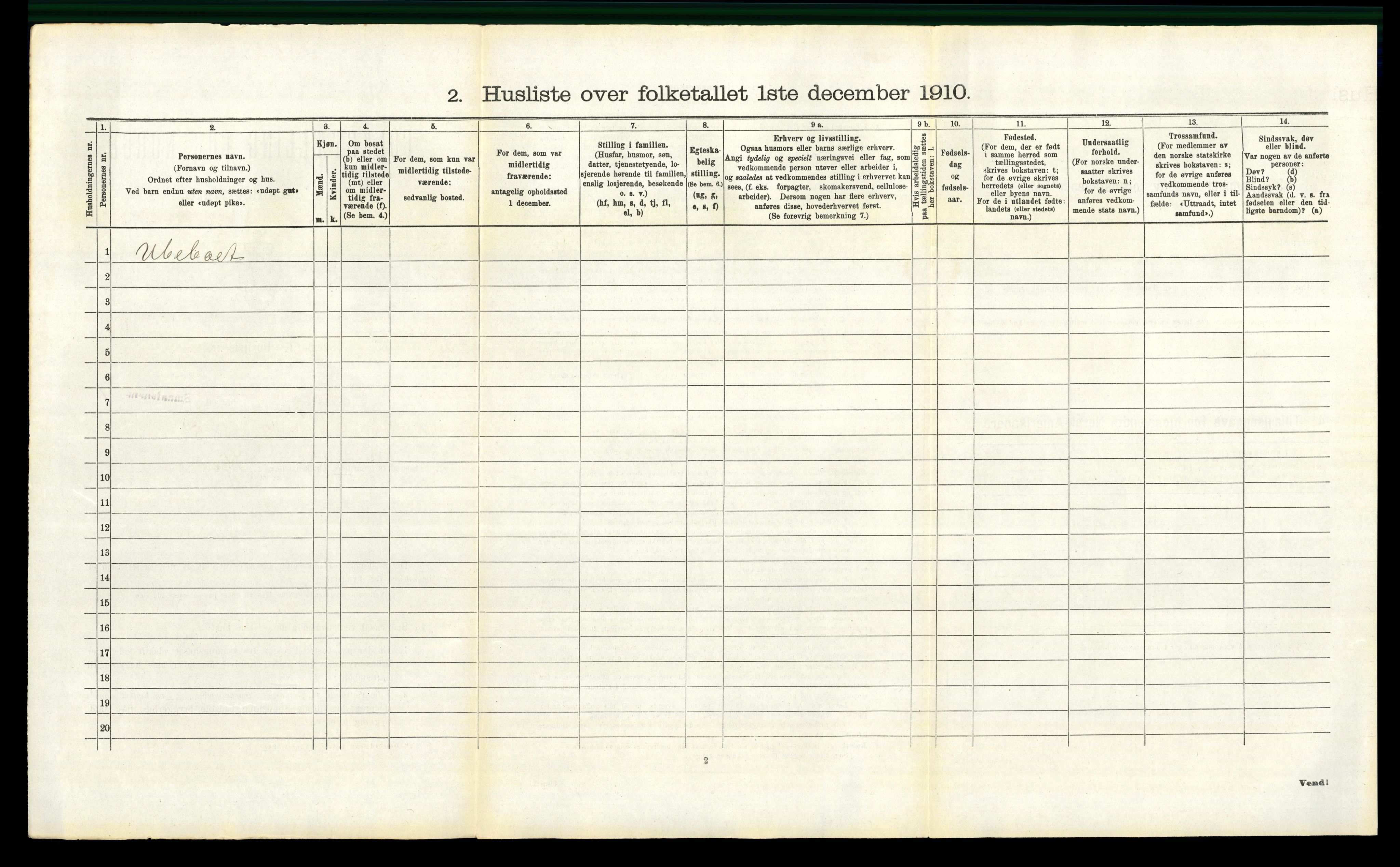 RA, 1910 census for Berg, 1910, p. 342