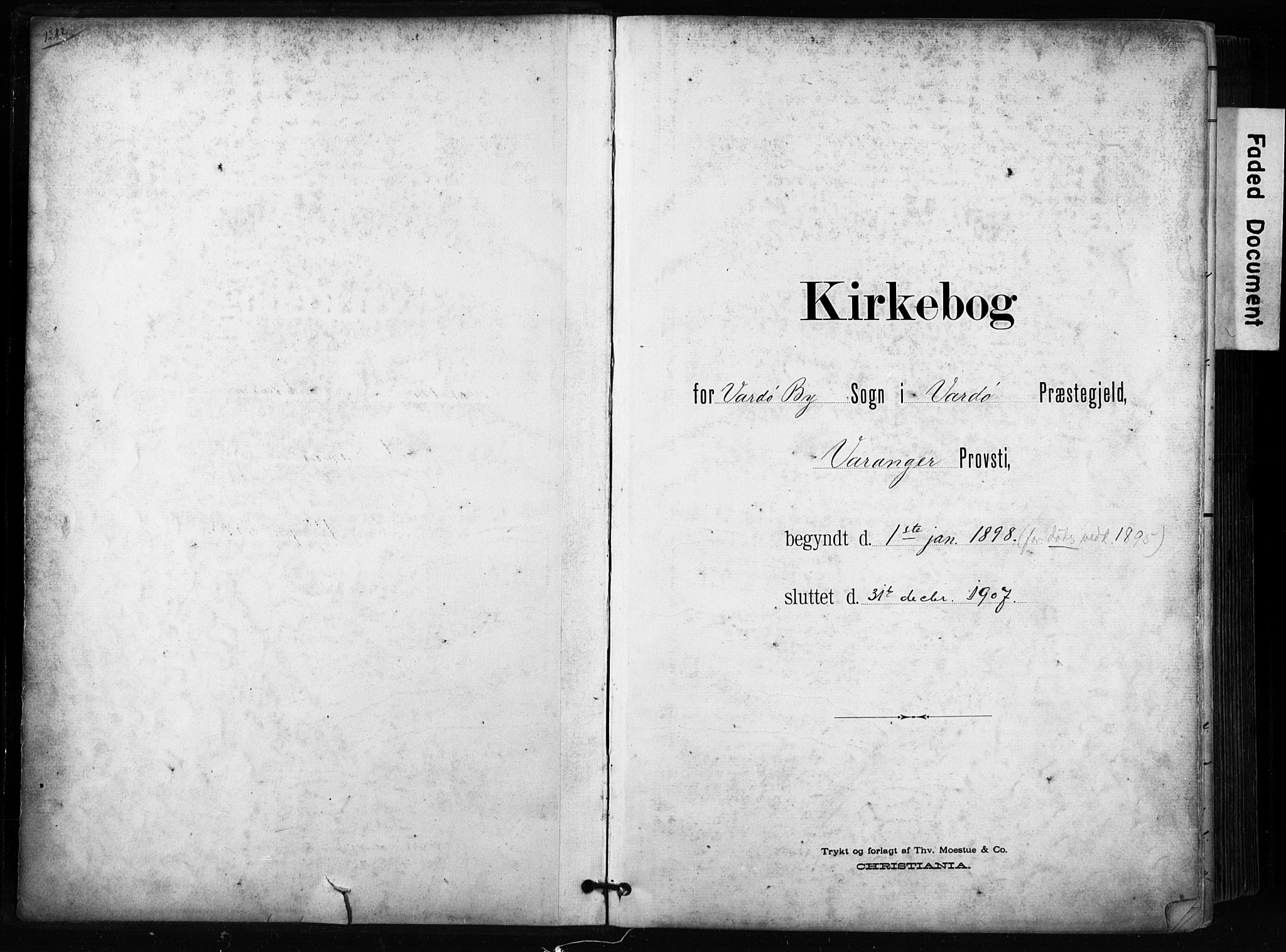 Vardø sokneprestkontor, SATØ/S-1332/H/Ha/L0010kirke: Parish register (official) no. 10, 1895-1907