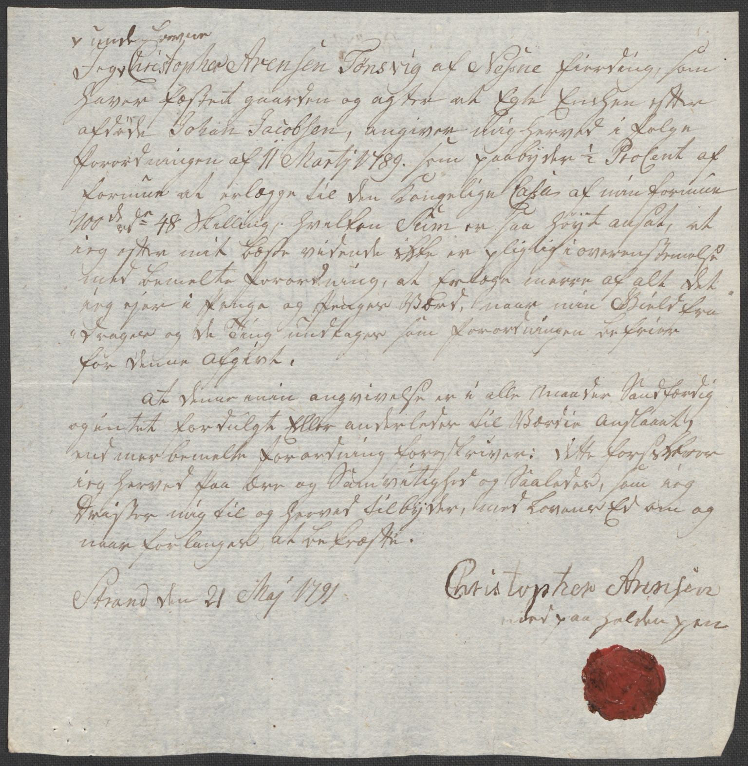 Rentekammeret inntil 1814, Reviderte regnskaper, Mindre regnskaper, AV/RA-EA-4068/Rf/Rfe/L0014: Helgeland fogderi, 1789, p. 22