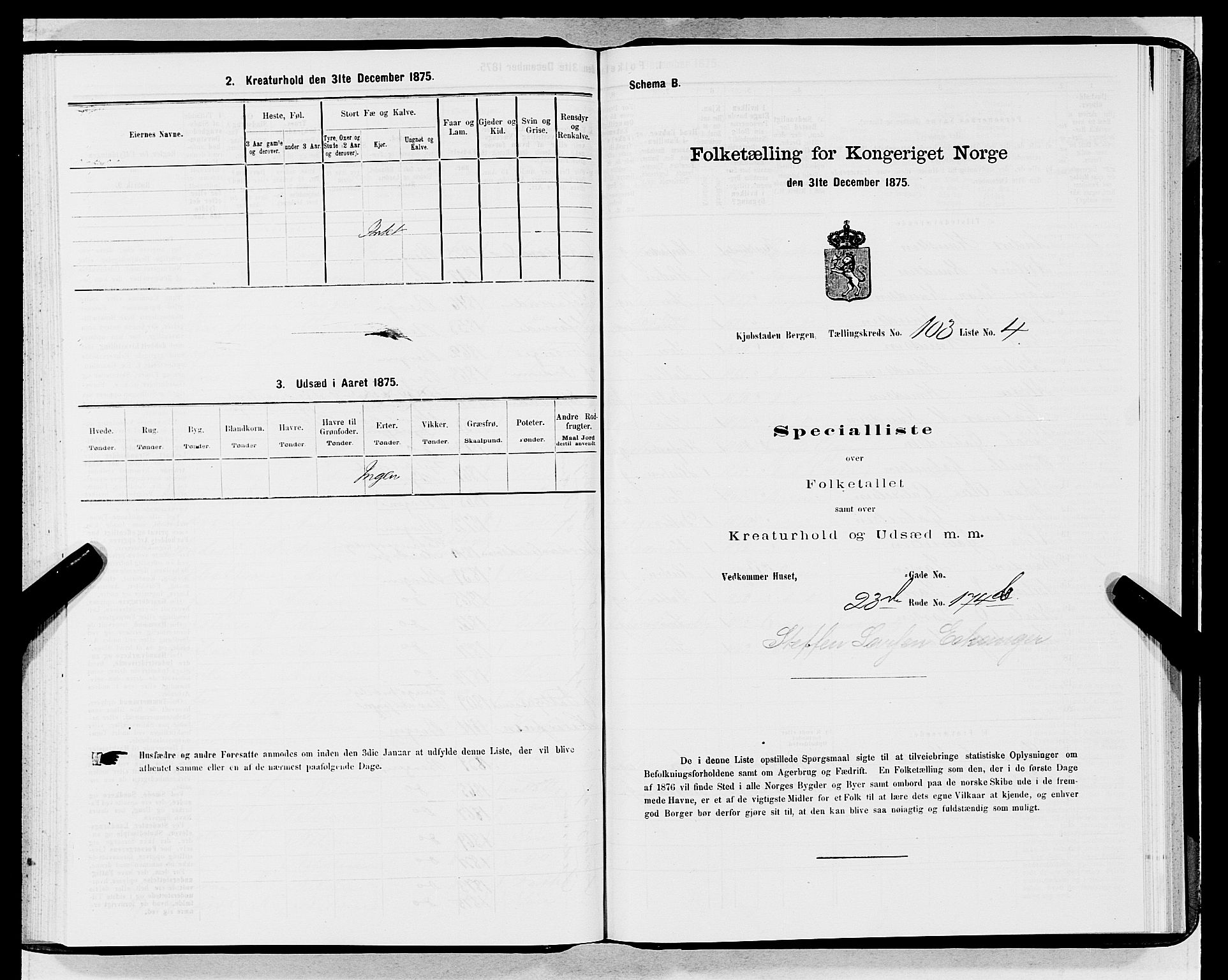 SAB, 1875 census for 1301 Bergen, 1875, p. 5568