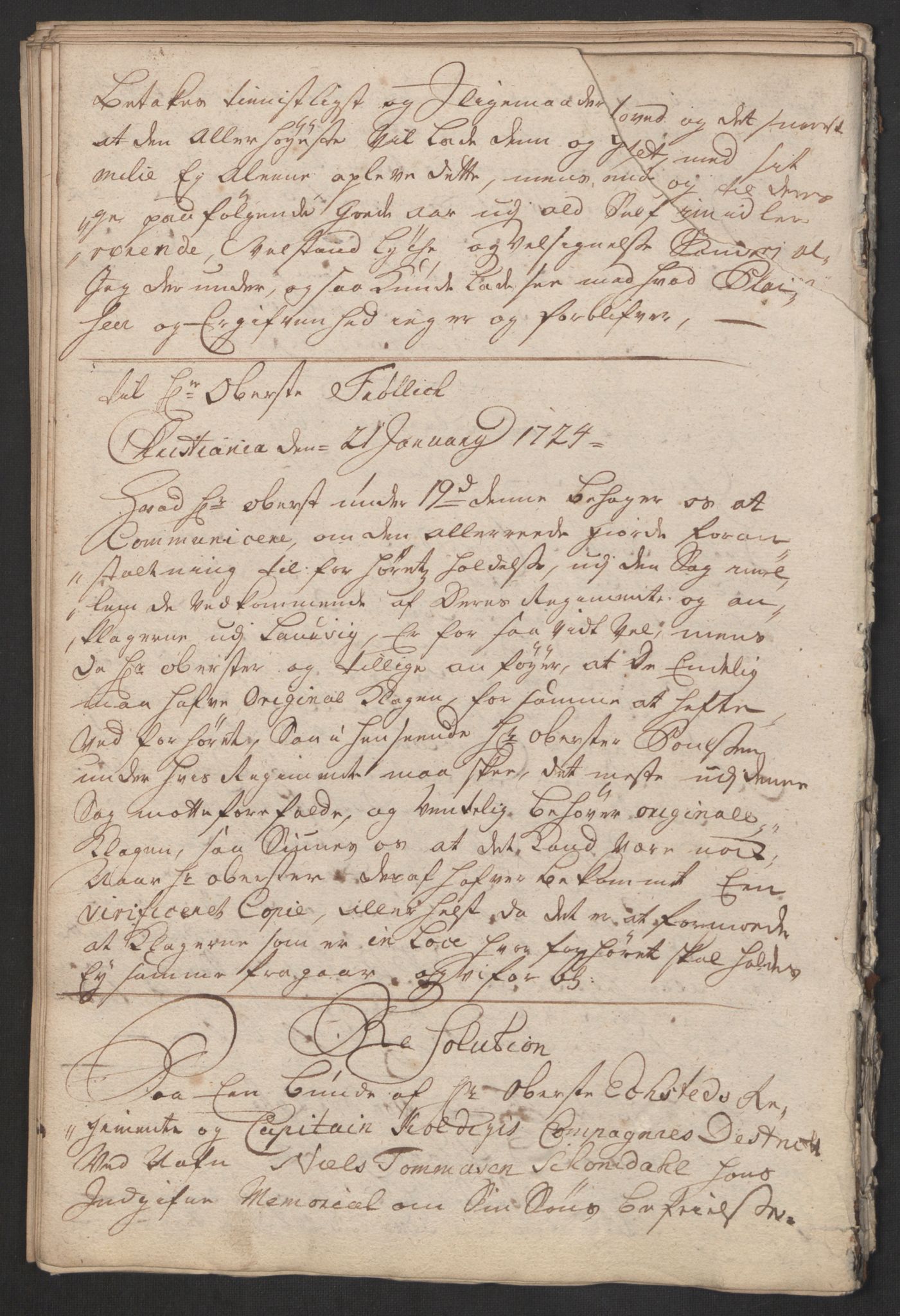 Kommanderende general (KG I) med Det norske krigsdirektorium, AV/RA-EA-5419/B/L0007: Kommanderende generals konsepter, 1722-1723, p. 142