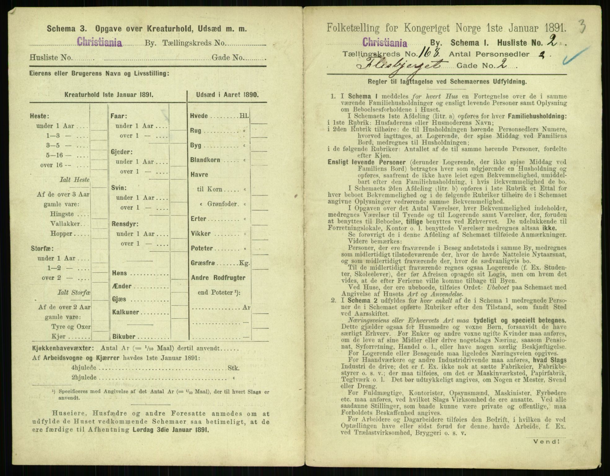 RA, 1891 census for 0301 Kristiania, 1891, p. 98050