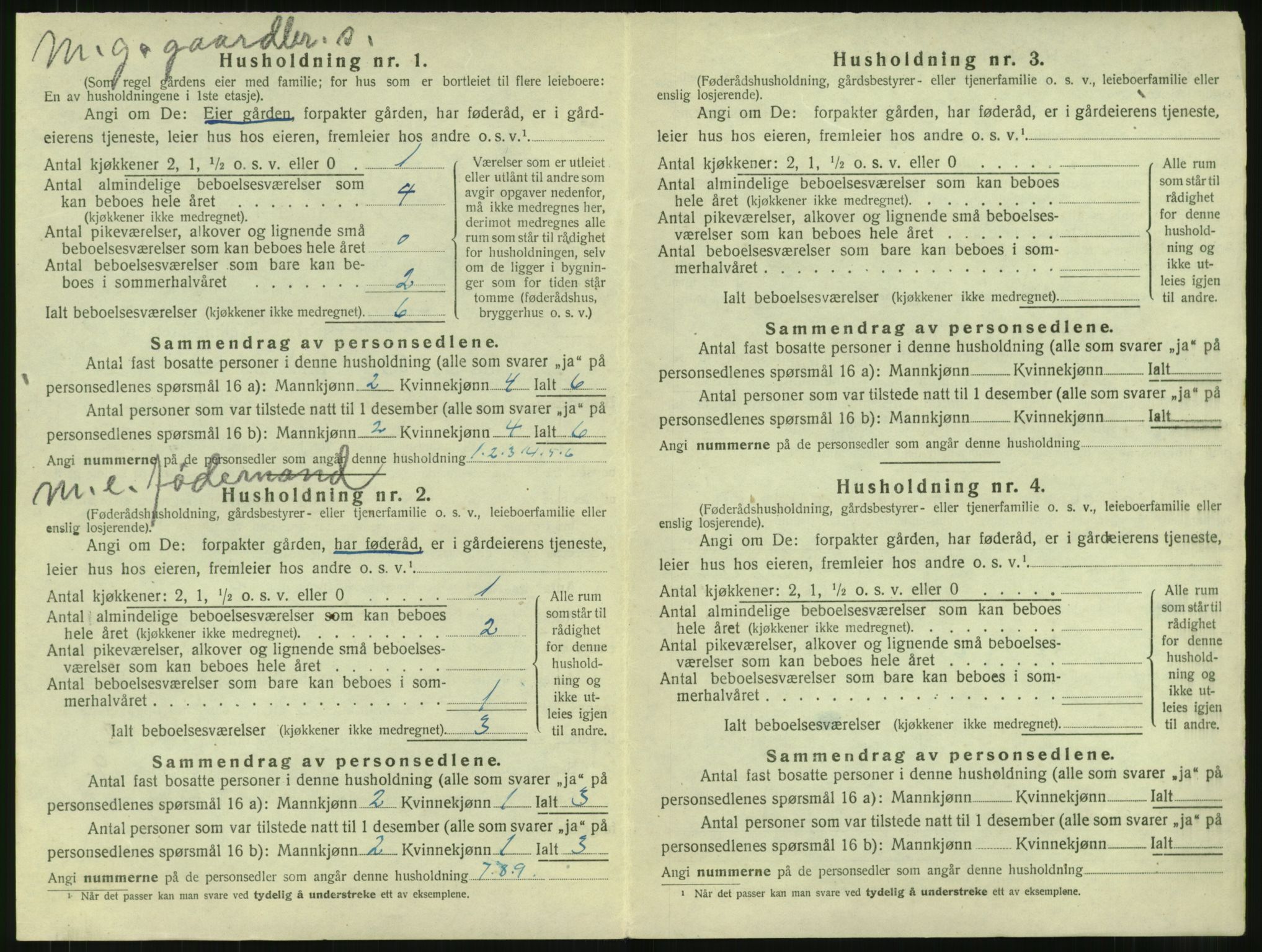 SAT, 1920 census for Vestnes, 1920, p. 574