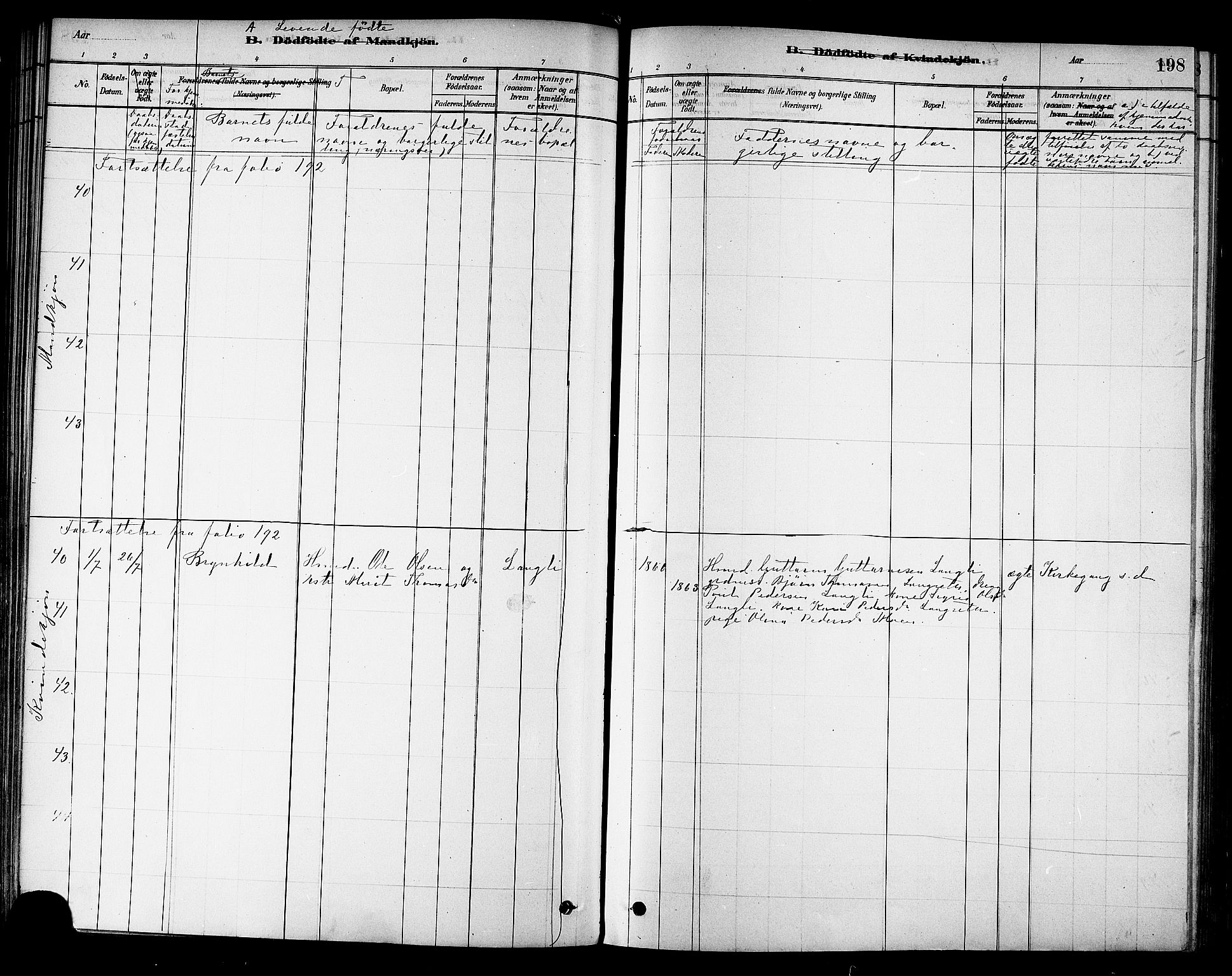 Ministerialprotokoller, klokkerbøker og fødselsregistre - Sør-Trøndelag, AV/SAT-A-1456/695/L1148: Parish register (official) no. 695A08, 1878-1891, p. 198