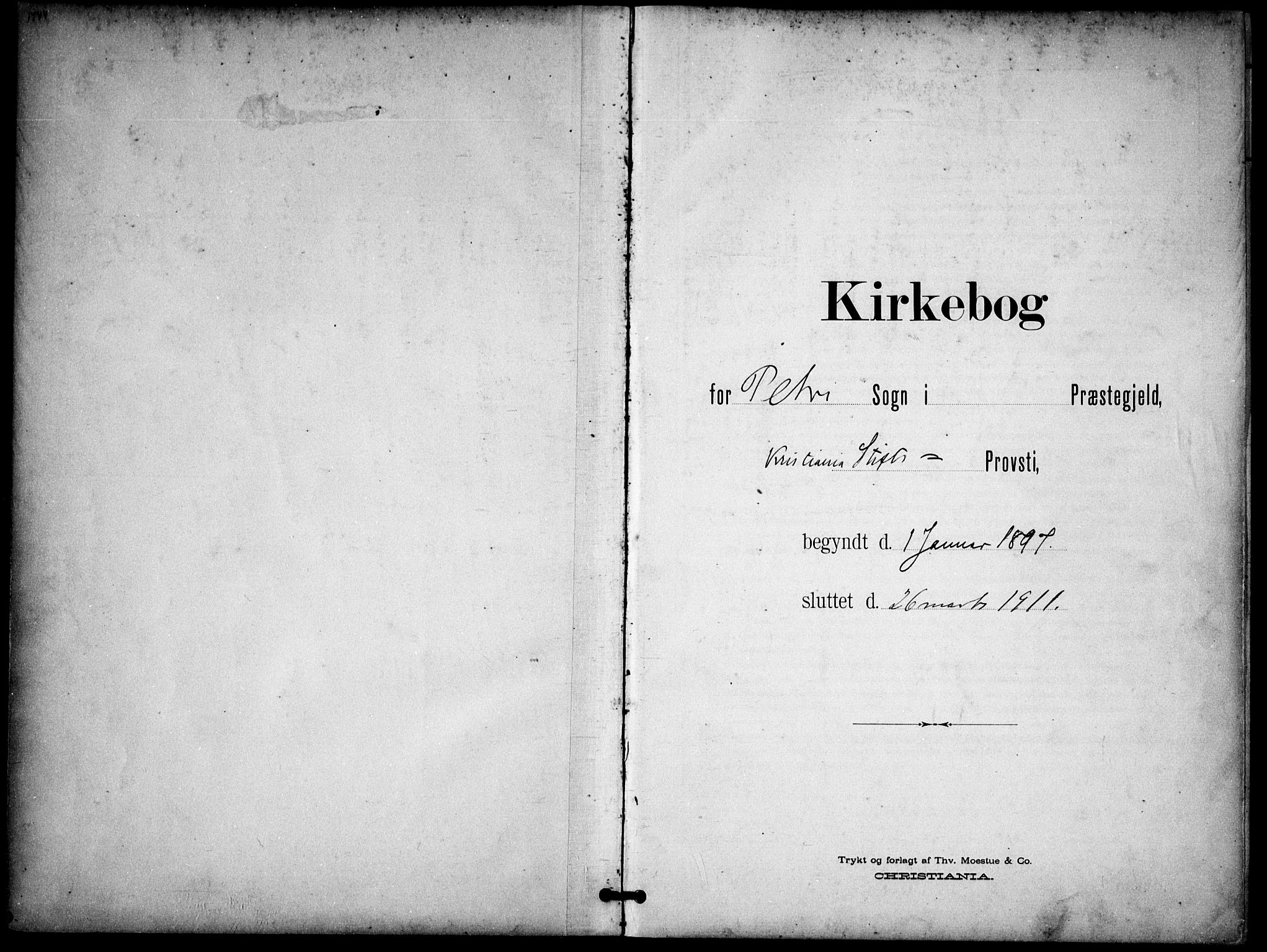 Petrus prestekontor Kirkebøker, SAO/A-10872/F/Fa/L0009: Parish register (official) no. 9, 1897-1911