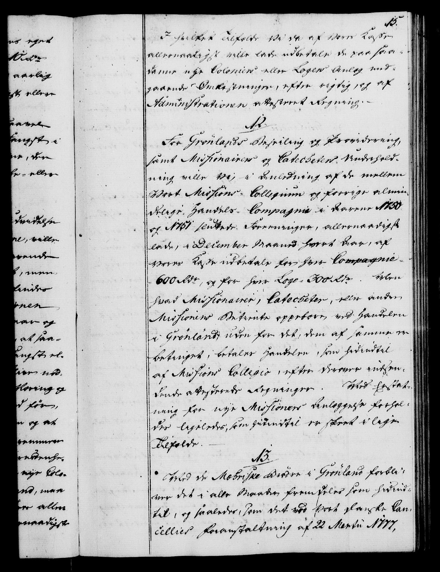 Rentekammeret, Kammerkanselliet, AV/RA-EA-3111/G/Gg/Gga/L0012: Norsk ekspedisjonsprotokoll med register (merket RK 53.12), 1781-1783, p. 15