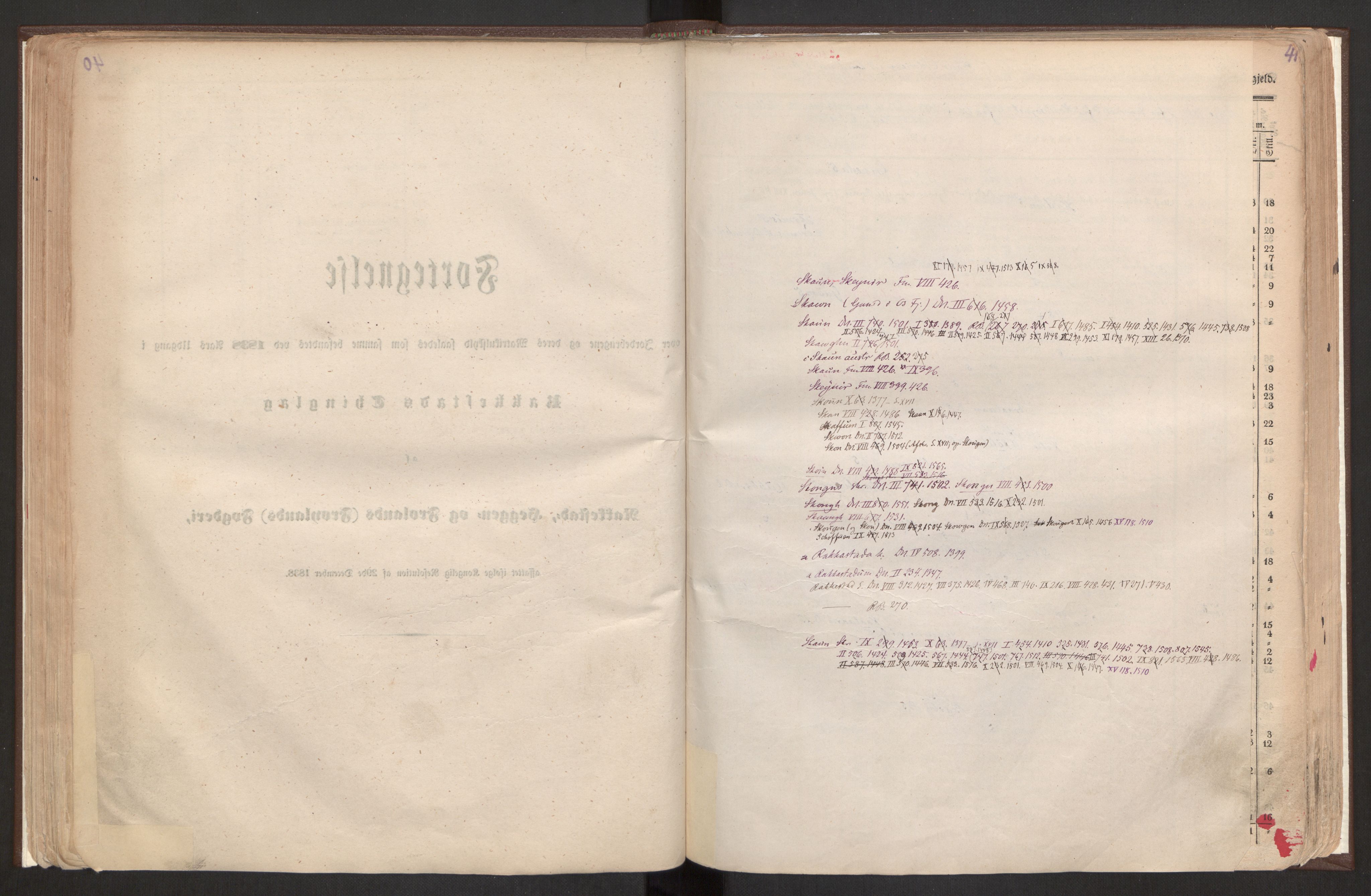 Rygh, RA/PA-0034/F/Fb/L0001: Matrikkelen for 1838 - Smaalenes amt (Østfold fylke), 1838, p. 41a