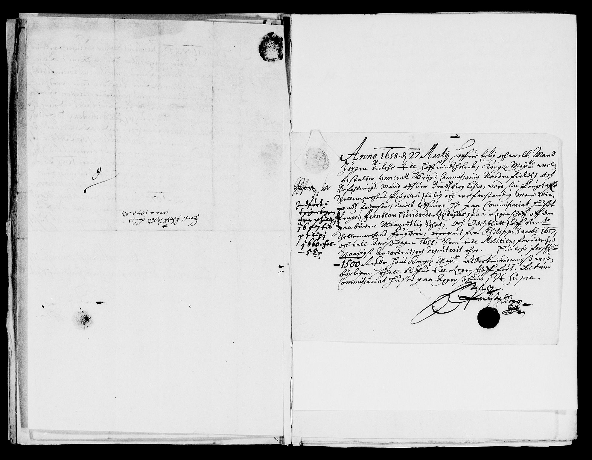 Rentekammeret inntil 1814, Reviderte regnskaper, Lensregnskaper, AV/RA-EA-5023/R/Rb/Rbp/L0047: Bratsberg len, 1659-1662