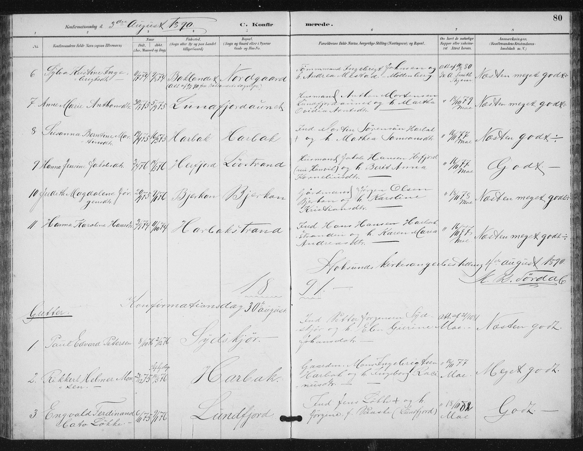 Ministerialprotokoller, klokkerbøker og fødselsregistre - Sør-Trøndelag, SAT/A-1456/656/L0698: Parish register (copy) no. 656C04, 1890-1904, p. 80